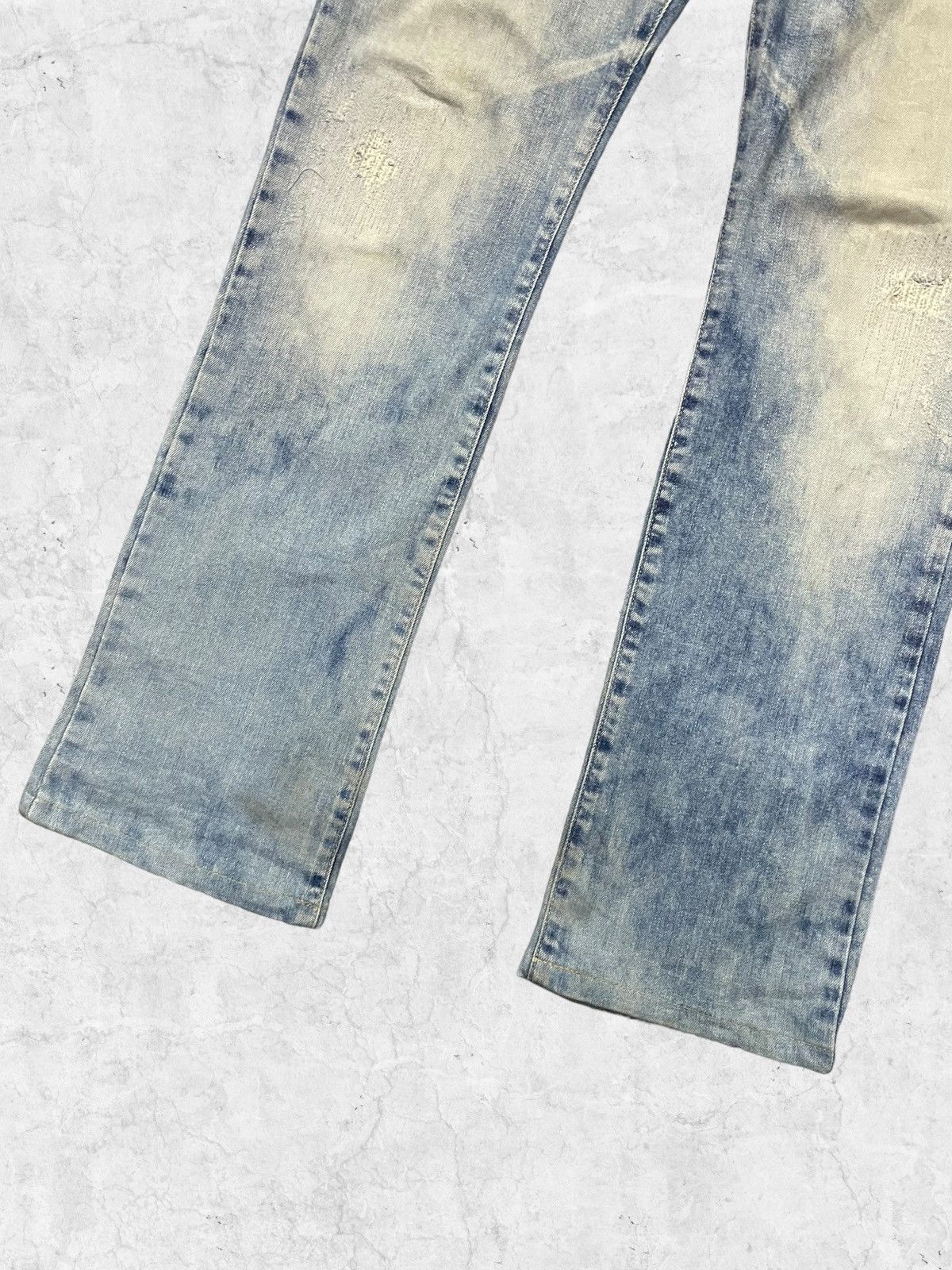 Japanese Brand × Tornado Mart Vintage Tornado Mart Distressed Blue Cloud Denim With Belt Size US 32 / EU 48 - 7 Thumbnail