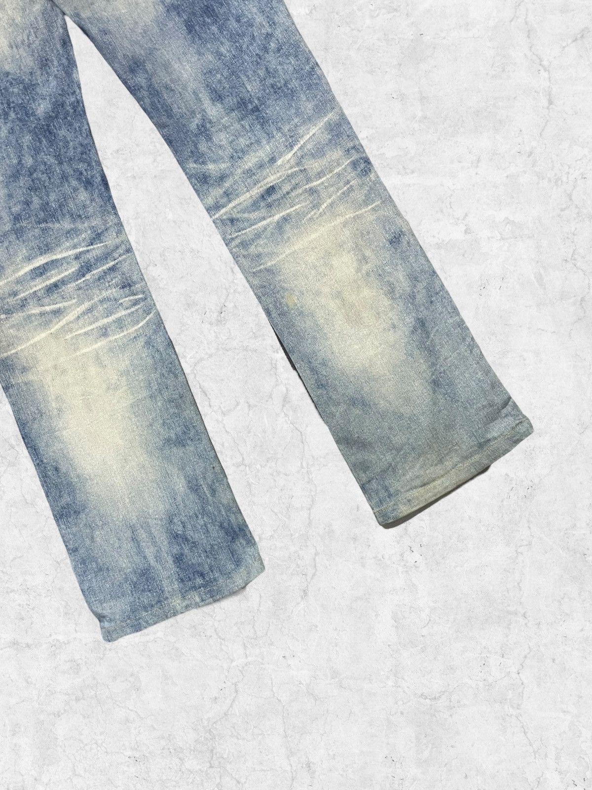 Japanese Brand × Tornado Mart Vintage Tornado Mart Distressed Blue Cloud Denim With Belt Size US 32 / EU 48 - 12 Thumbnail