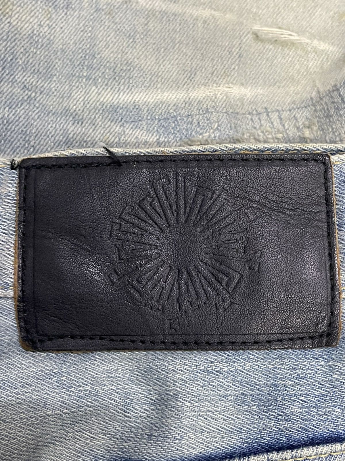 Japanese Brand × Tornado Mart Vintage Tornado Mart Distressed Blue Cloud Denim With Belt Size US 32 / EU 48 - 13 Thumbnail