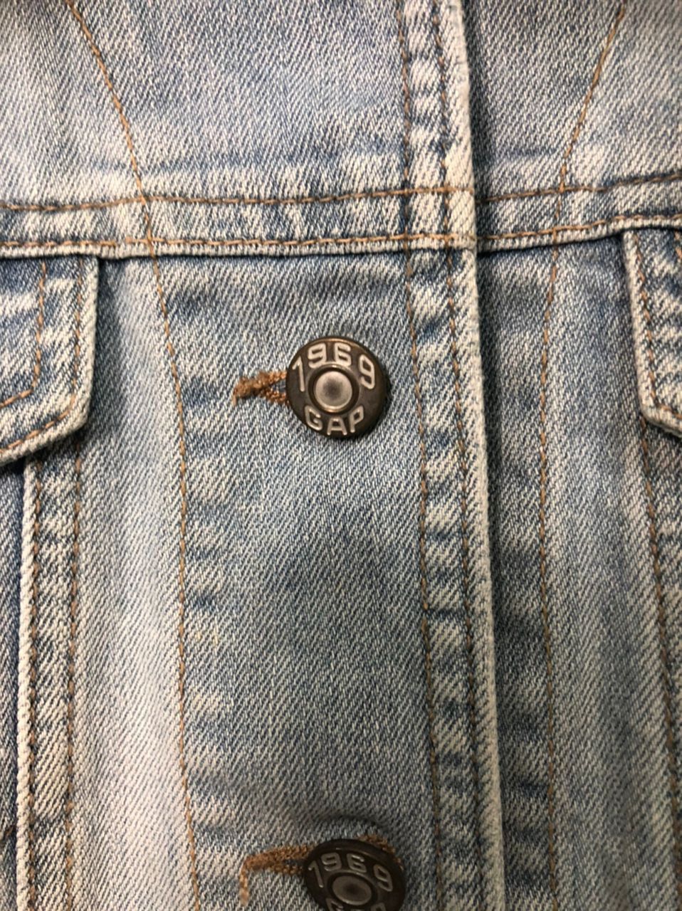 Gap Vintage Gap 1969 Faded Button Ups Denim Crop Jacket Size M / US 6-8 / IT 42-44 - 6 Thumbnail