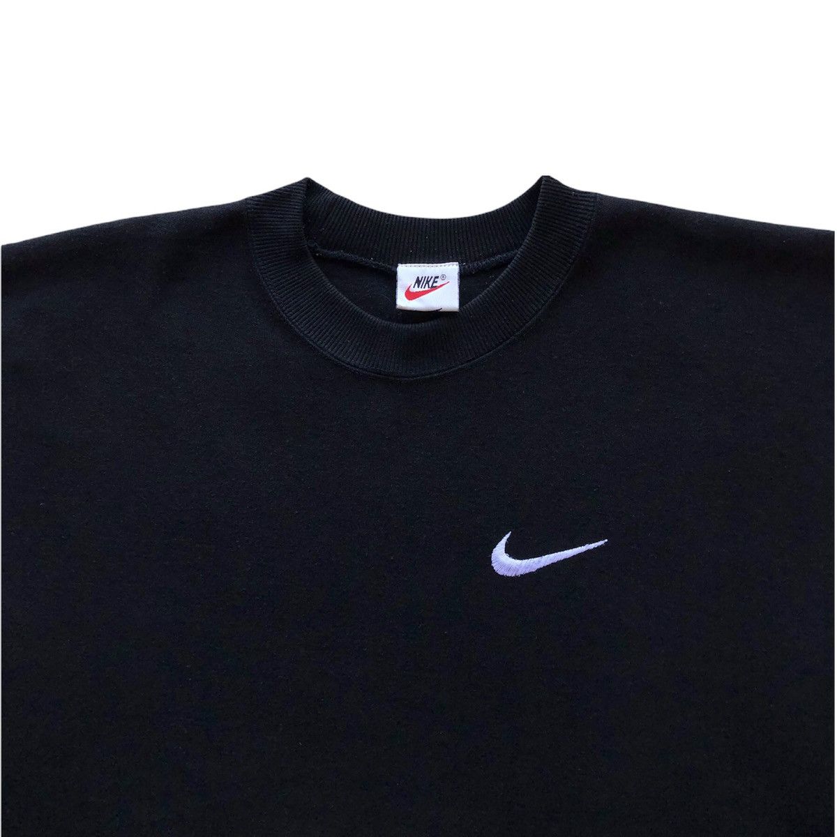 Nike Vintage 90's Nike Embroidered Swoosh Long Sleeve Tee Size US L / EU 52-54 / 3 - 2 Thumbnail