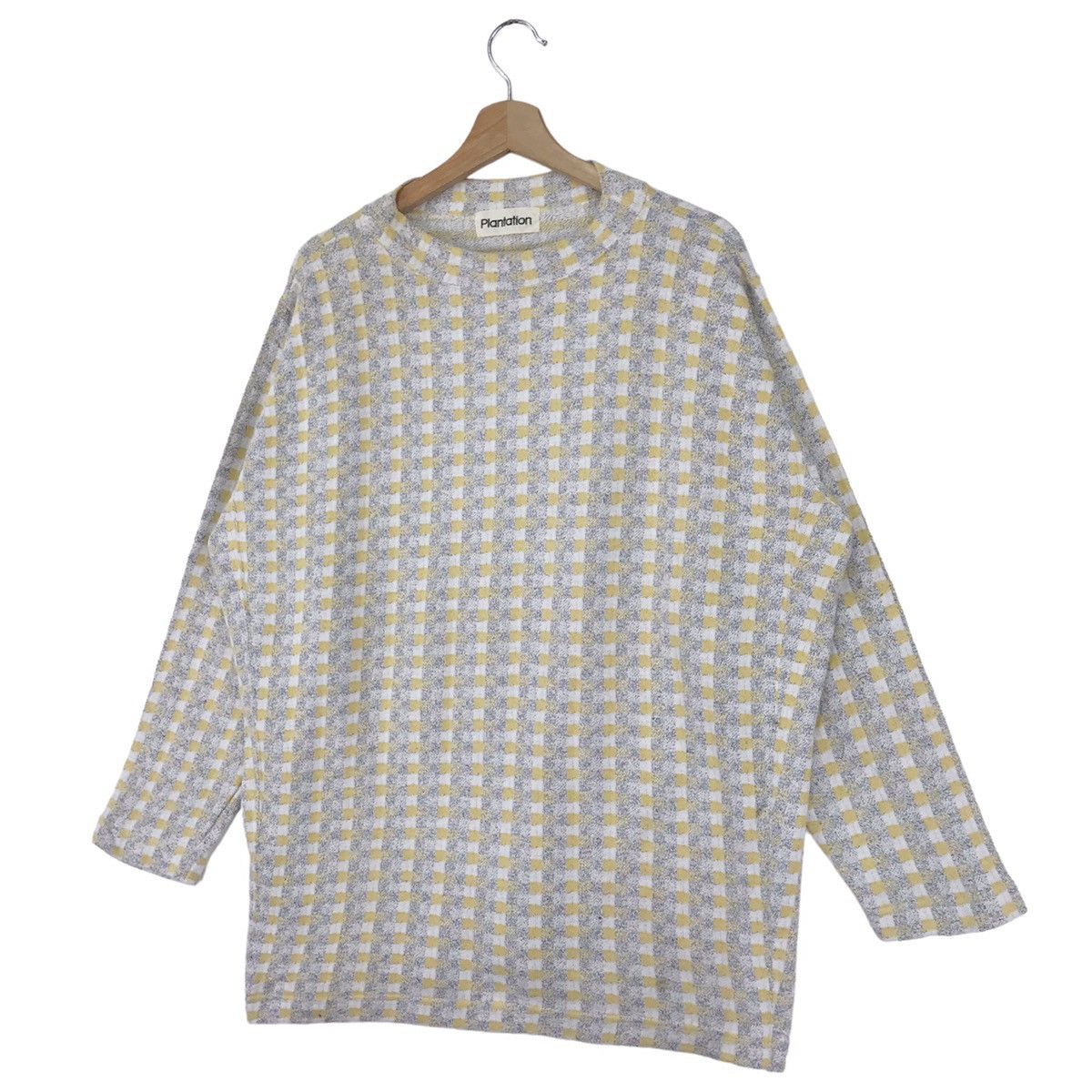 Designer × Issey Miyake × Tsumori Chisato Plantation By Issey Miyake Checkered Sweatshirts Size US L / EU 52-54 / 3 - 2 Thumbnail