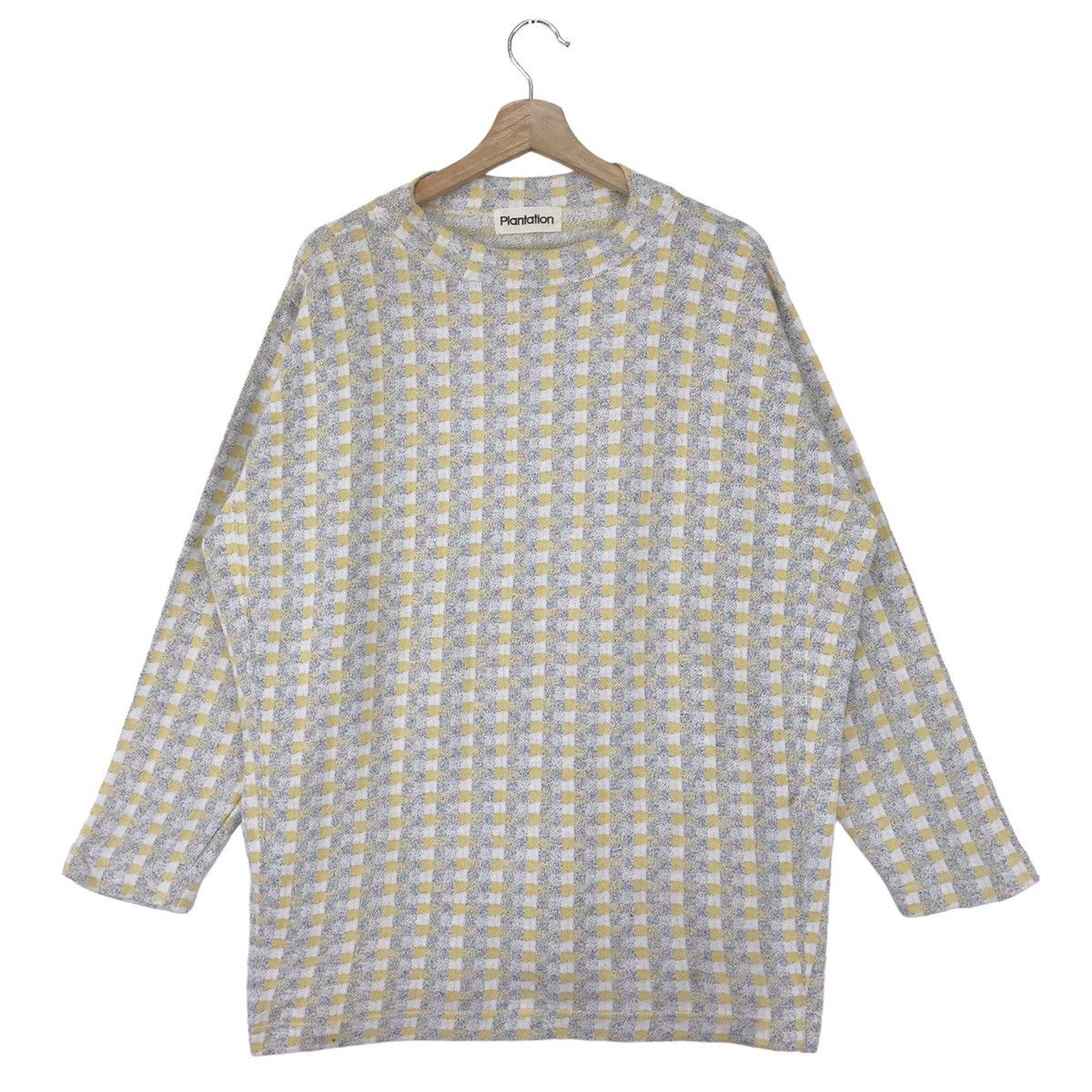 Designer × Issey Miyake × Tsumori Chisato Plantation By Issey Miyake Checkered Sweatshirts Size US L / EU 52-54 / 3 - 1 Thumbnail
