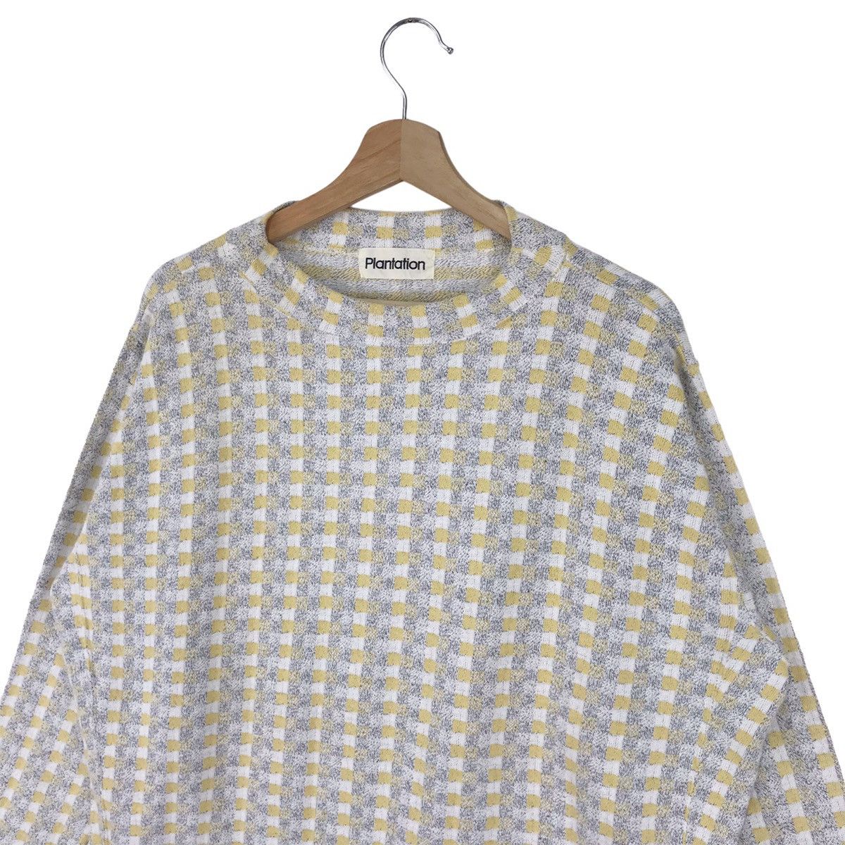Designer × Issey Miyake × Tsumori Chisato Plantation By Issey Miyake Checkered Sweatshirts Size US L / EU 52-54 / 3 - 4 Thumbnail