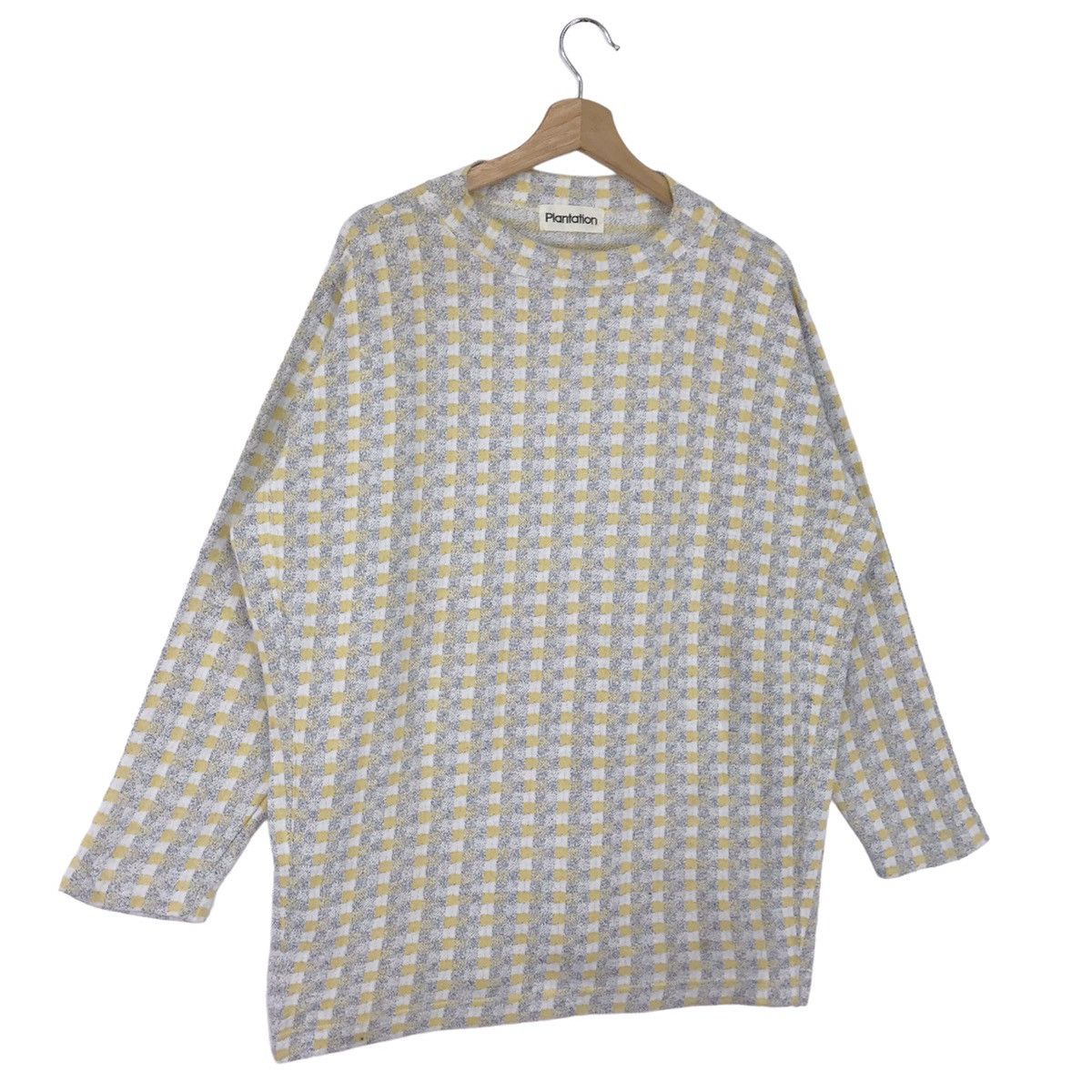 Designer × Issey Miyake × Tsumori Chisato Plantation By Issey Miyake Checkered Sweatshirts Size US L / EU 52-54 / 3 - 3 Thumbnail