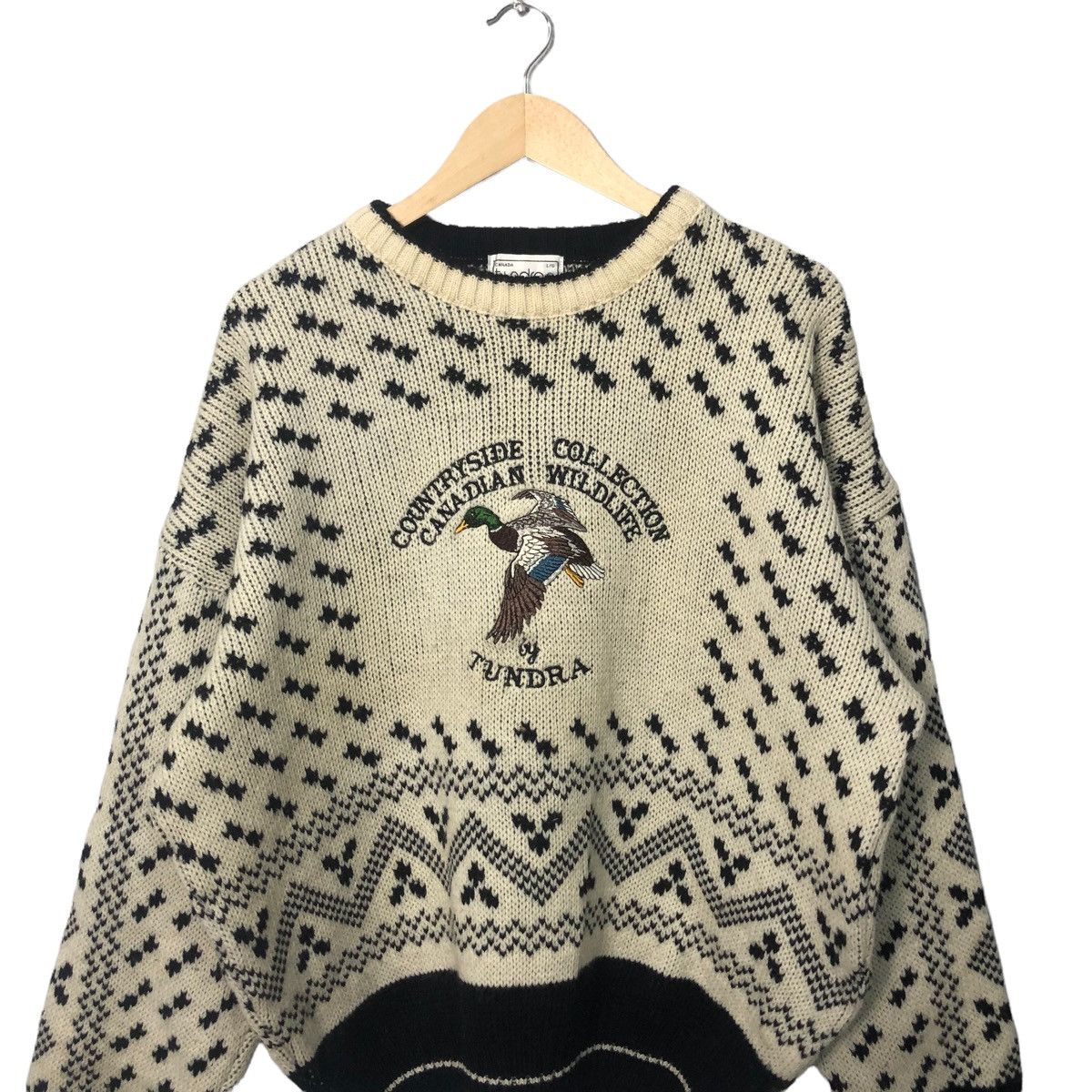 Tundra Canada Vintage Tundra Canada Embroidery Big Logo Fullprint Knitwear Size US XXL / EU 58 / 5 - 4 Thumbnail