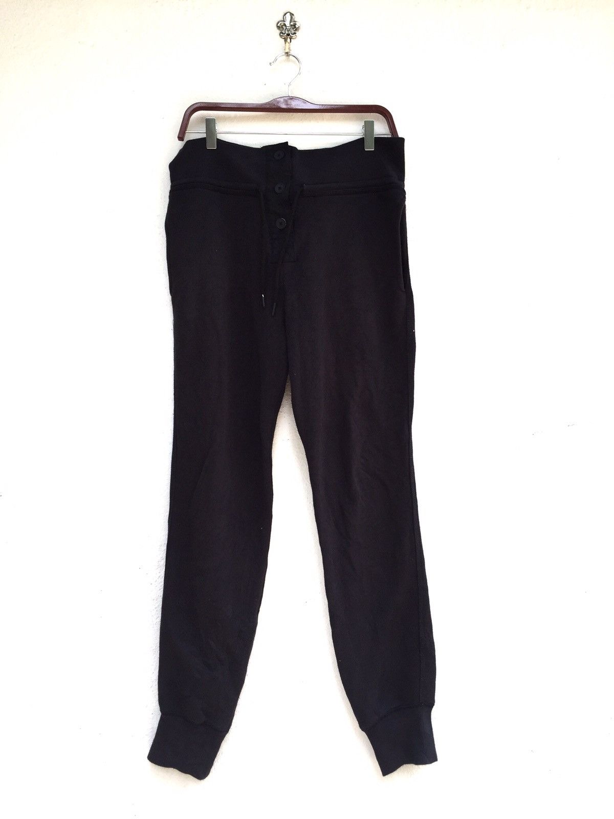 image of Alexander Wang Black Joggers Pants, Men's (Size 32)