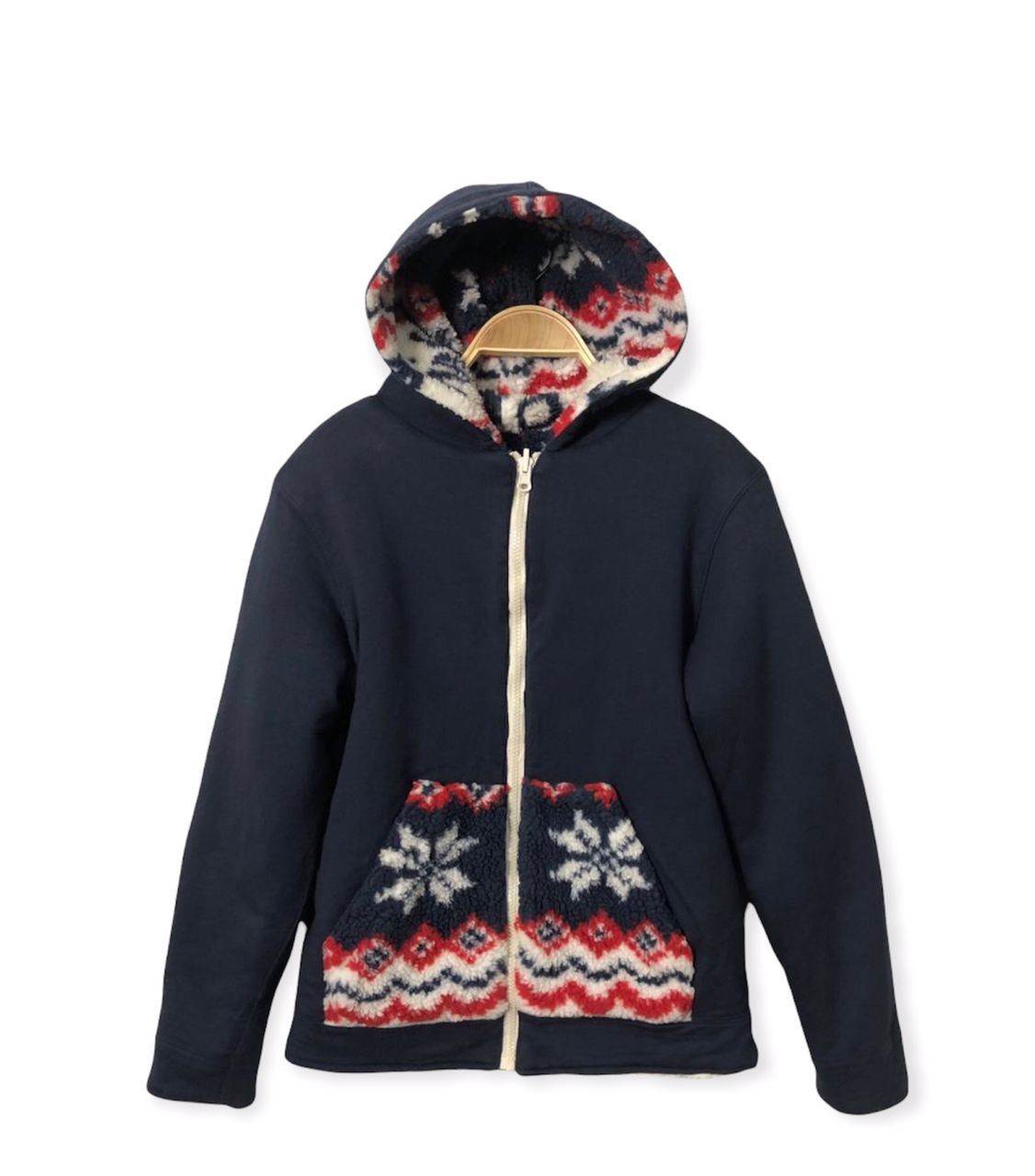 Native Vtg Blue Moon Blue Reversible Zip Up Big logo Hoodie Jacket Size US S / EU 44-46 / 1 - 10 Thumbnail