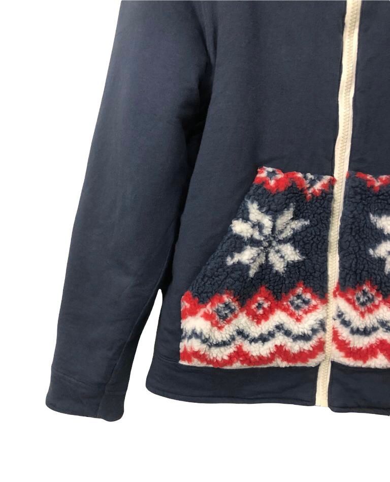 Native Vtg Blue Moon Blue Reversible Zip Up Big logo Hoodie Jacket Size US S / EU 44-46 / 1 - 12 Thumbnail
