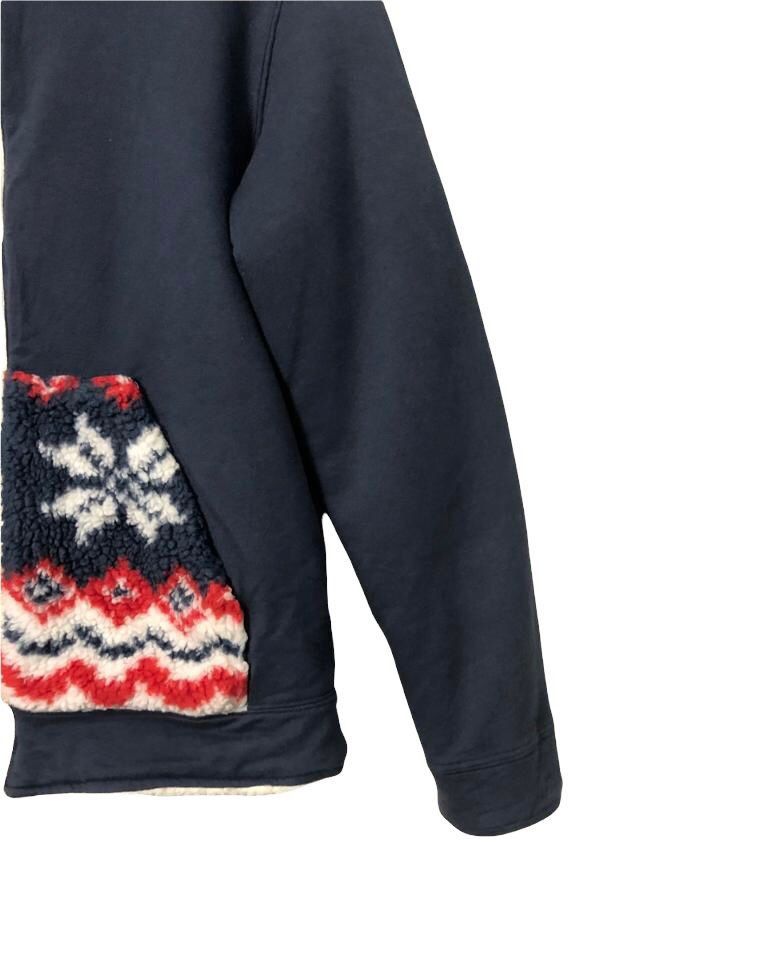 Native Vtg Blue Moon Blue Reversible Zip Up Big logo Hoodie Jacket Size US S / EU 44-46 / 1 - 11 Thumbnail