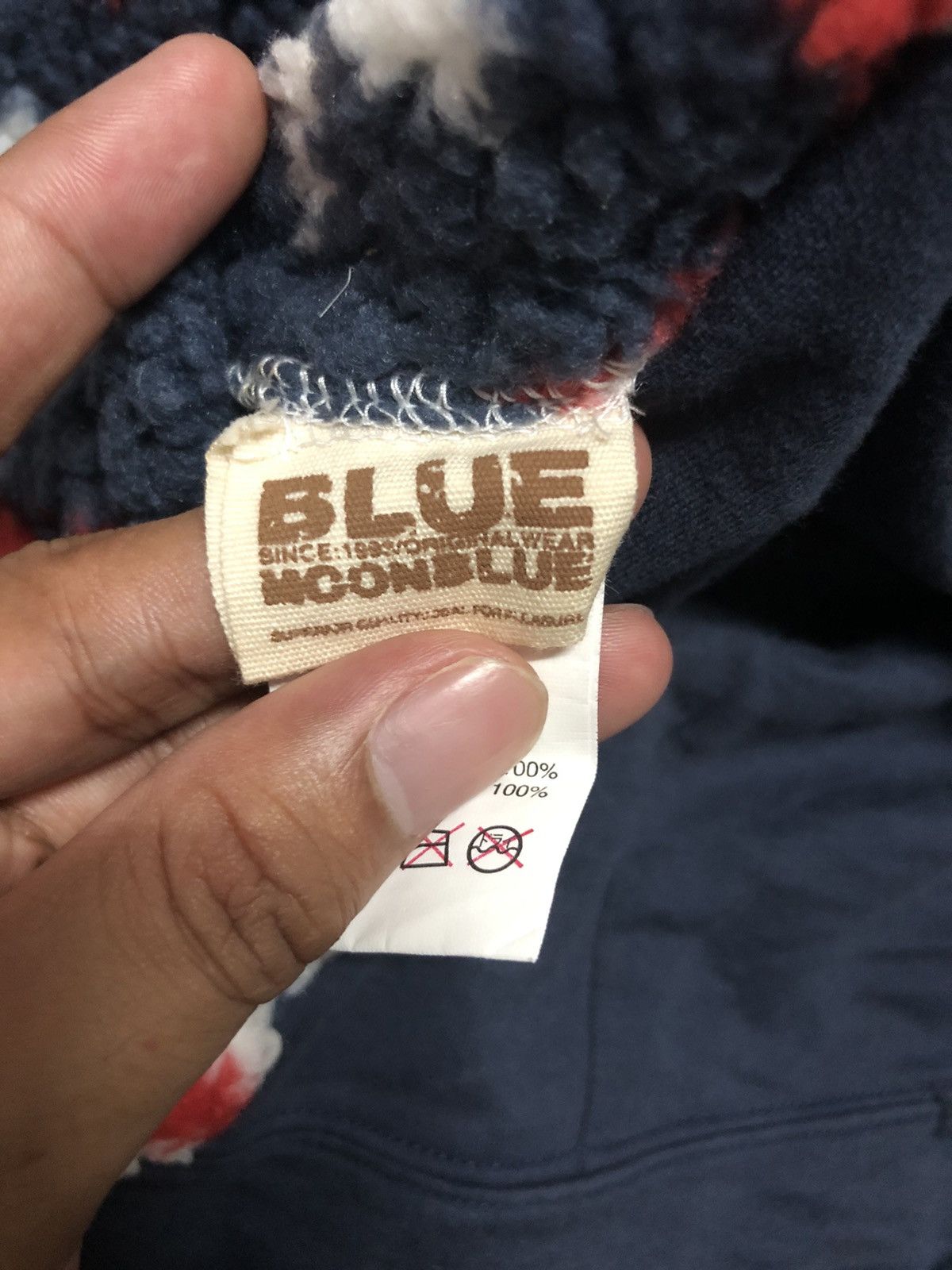 Native Vtg Blue Moon Blue Reversible Zip Up Big logo Hoodie Jacket Size US S / EU 44-46 / 1 - 18 Thumbnail