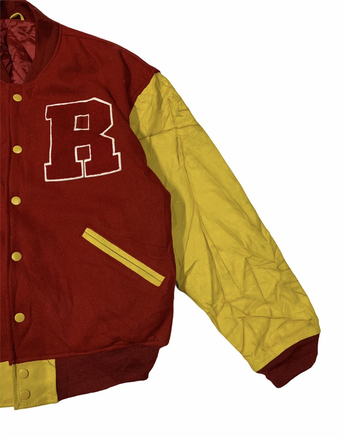 Vintage 🔥VTG KAPITAL R VARSITY JACKETS LEATHER/WOOL Size US M / EU 48-50 / 2 - 3 Thumbnail