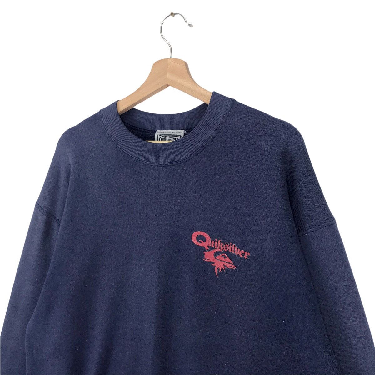 Quiksilver × Vintage 90’s Quiksilver Big Logo Sweatshirt Crewneck Size US L / EU 52-54 / 3 - 5 Thumbnail
