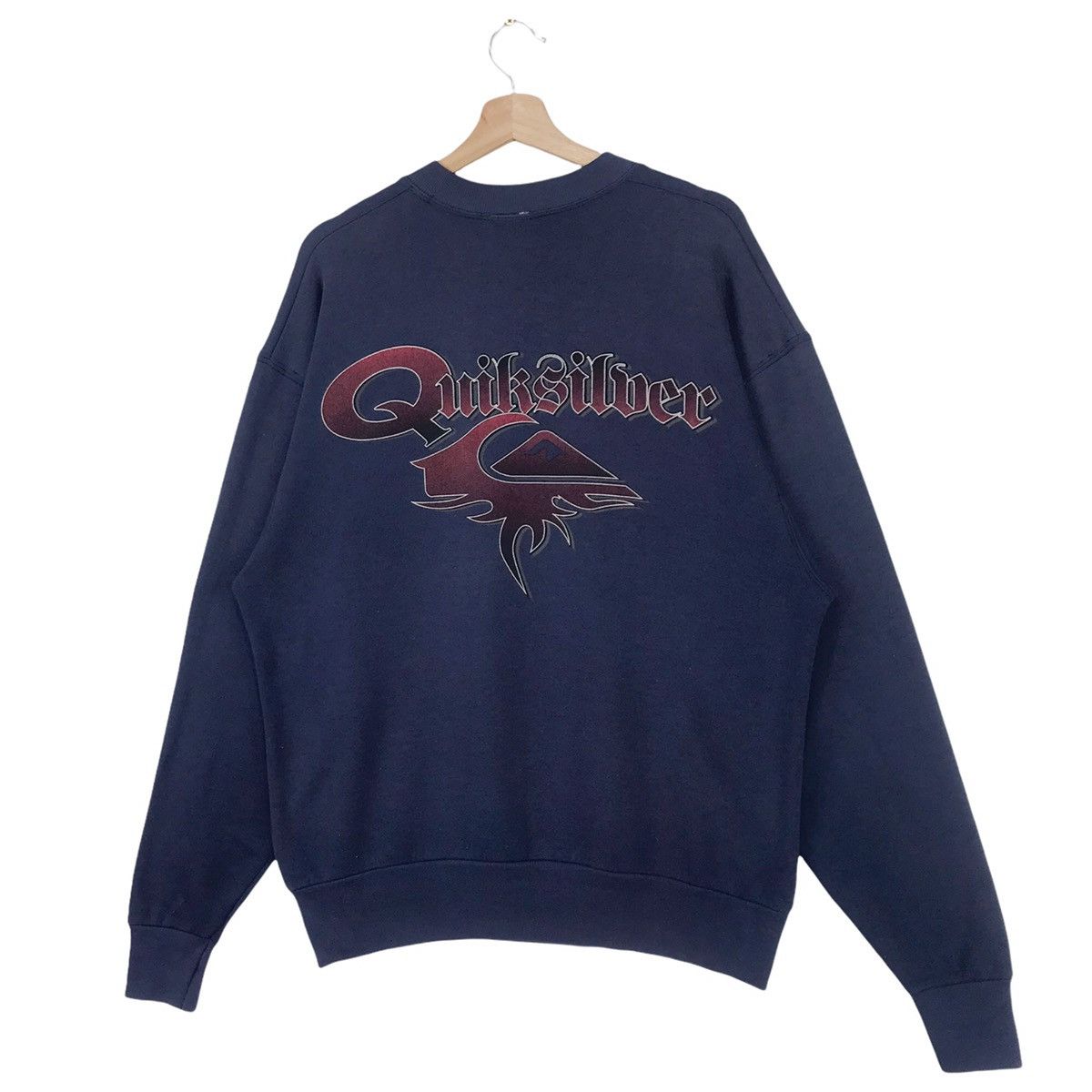 Quiksilver × Vintage 90’s Quiksilver Big Logo Sweatshirt Crewneck Size US L / EU 52-54 / 3 - 3 Thumbnail