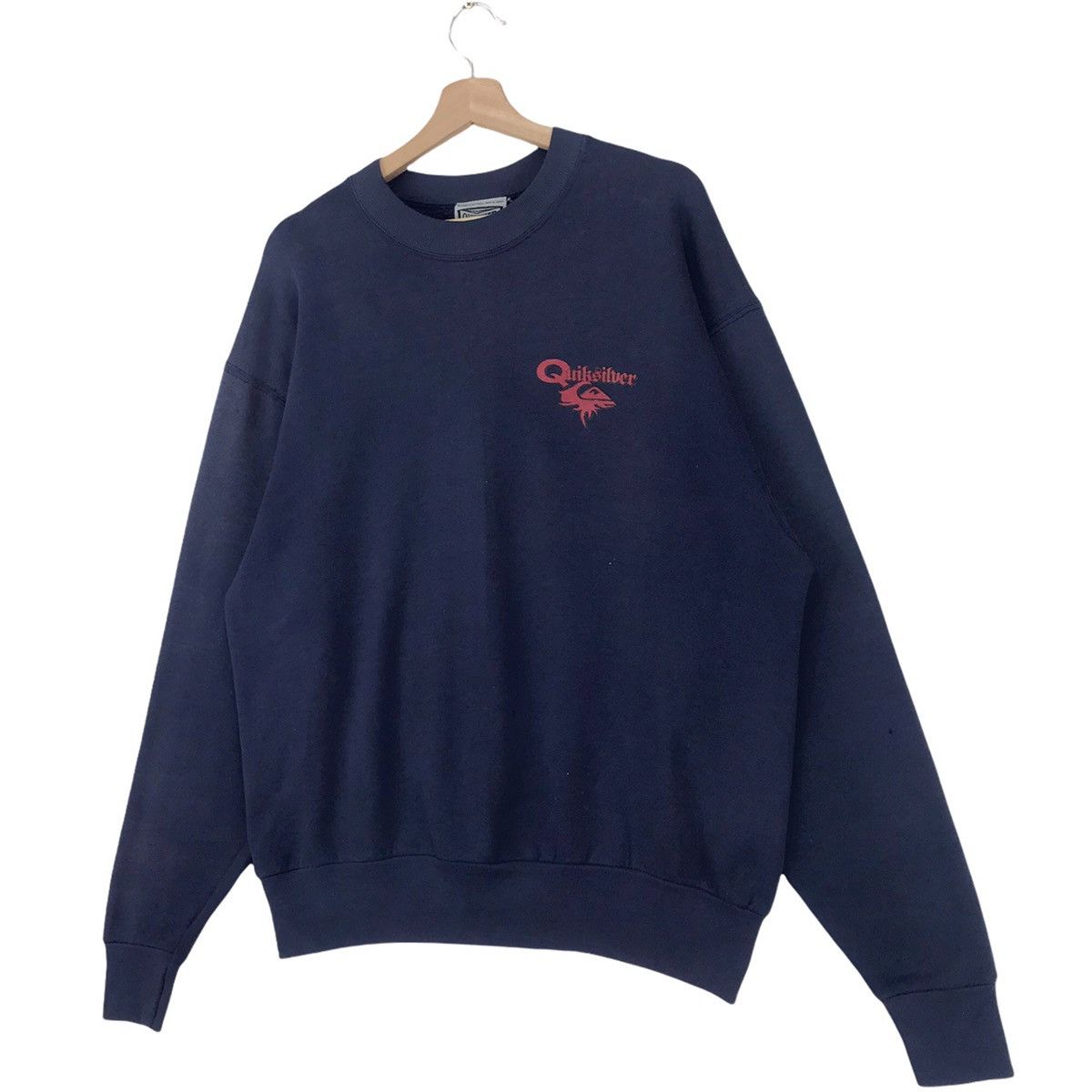 Quiksilver × Vintage 90’s Quiksilver Big Logo Sweatshirt Crewneck Size US L / EU 52-54 / 3 - 4 Thumbnail