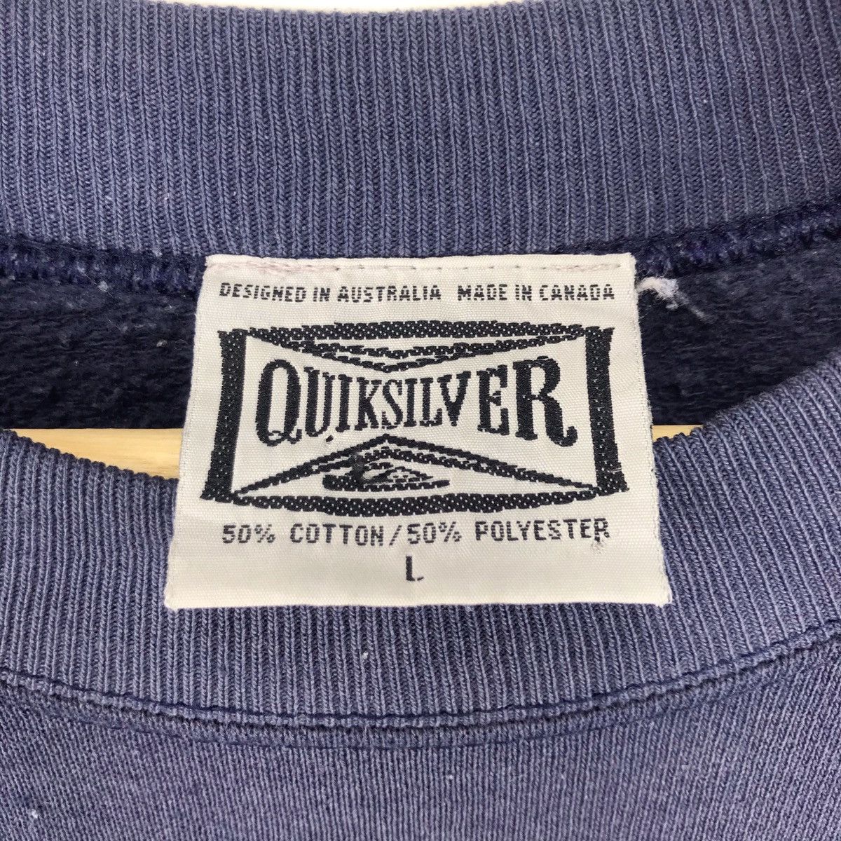 Quiksilver × Vintage 90’s Quiksilver Big Logo Sweatshirt Crewneck Size US L / EU 52-54 / 3 - 9 Thumbnail