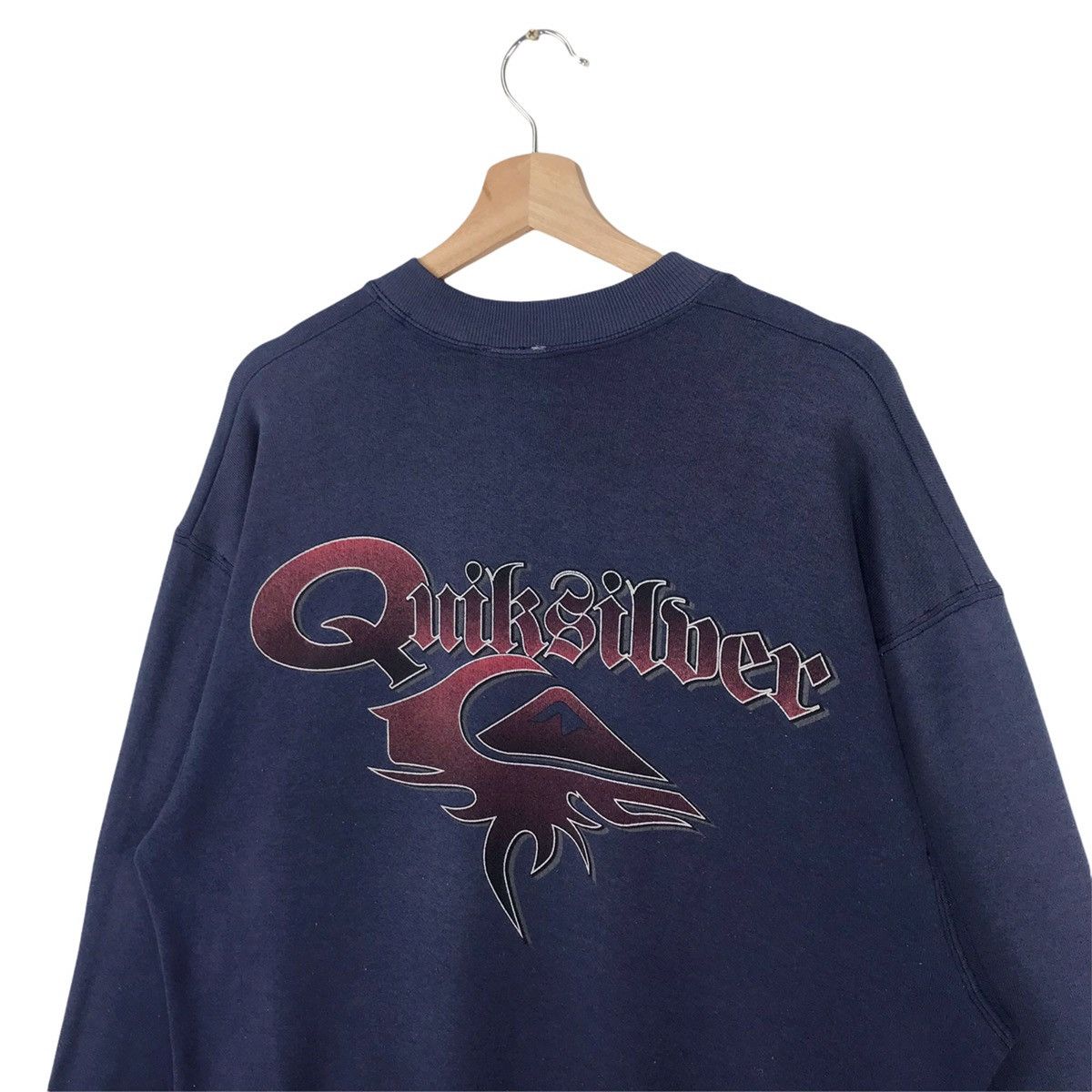 Quiksilver × Vintage 90’s Quiksilver Big Logo Sweatshirt Crewneck Size US L / EU 52-54 / 3 - 6 Thumbnail