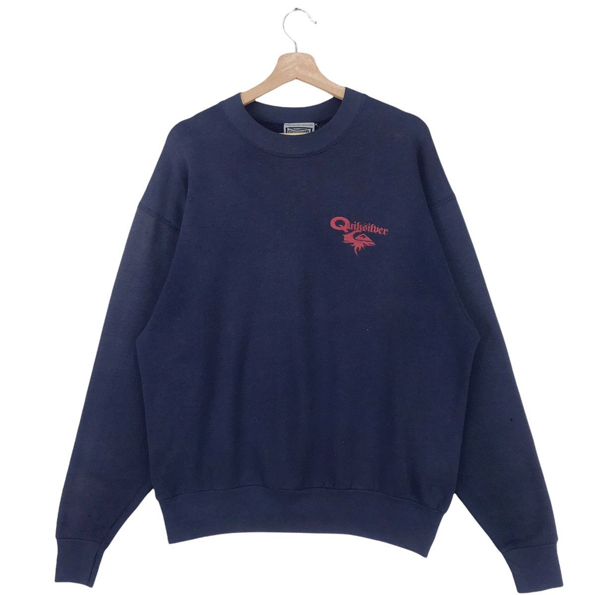 Quiksilver × Vintage 90’s Quiksilver Big Logo Sweatshirt Crewneck Size US L / EU 52-54 / 3 - 2 Thumbnail