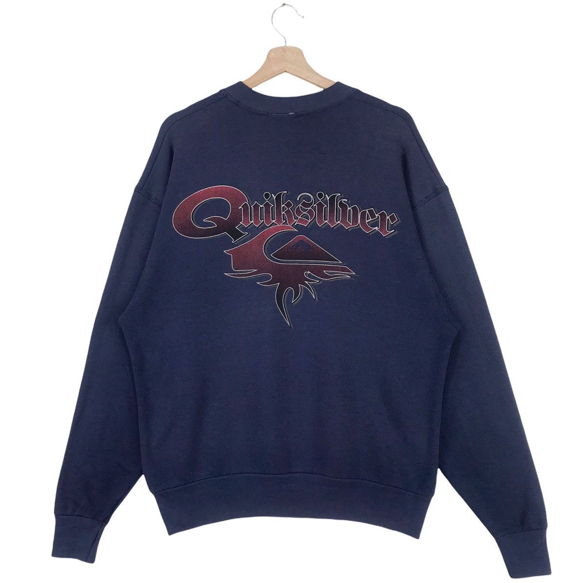 Quiksilver × Vintage 90’s Quiksilver Big Logo Sweatshirt Crewneck Size US L / EU 52-54 / 3 - 1 Thumbnail