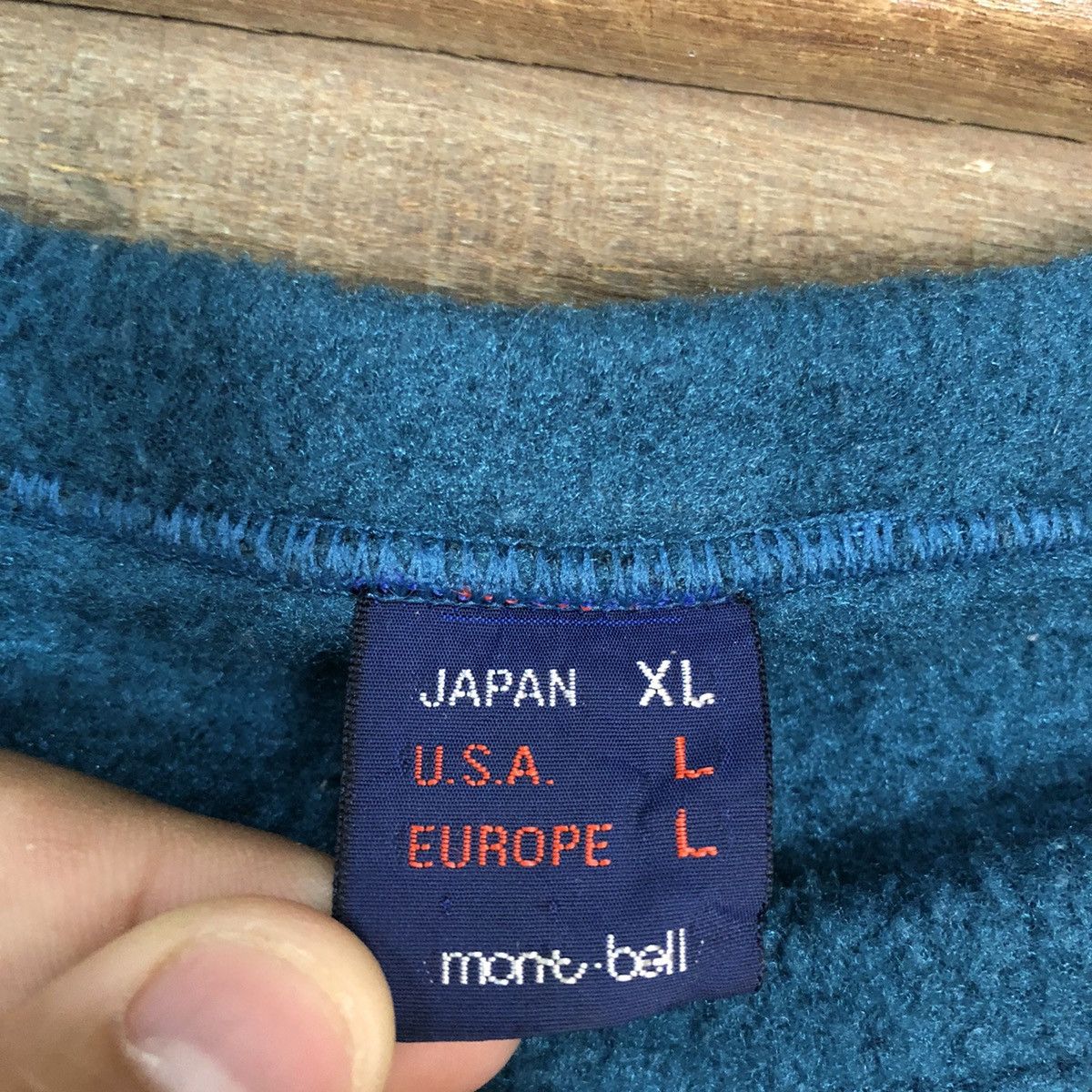 Montbell Mont-bell Green Sweatshirts fleece vintage #5622 Size US L / EU 52-54 / 3 - 12 Thumbnail