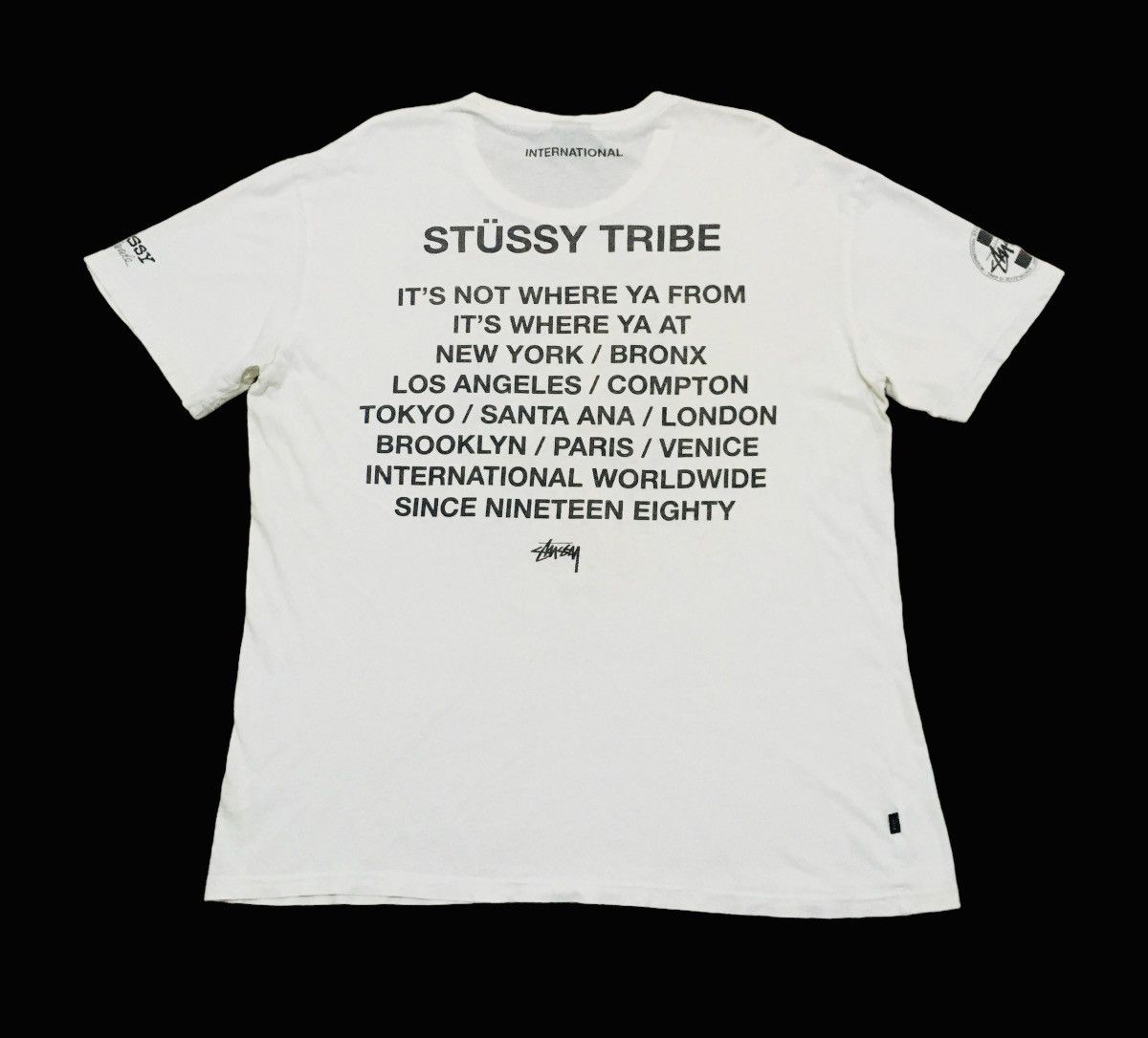 Rap Tees Rare Design Vintage Brand Stussy Rapper T-shirt 2000s Size US XL / EU 56 / 4 - 2 Thumbnail