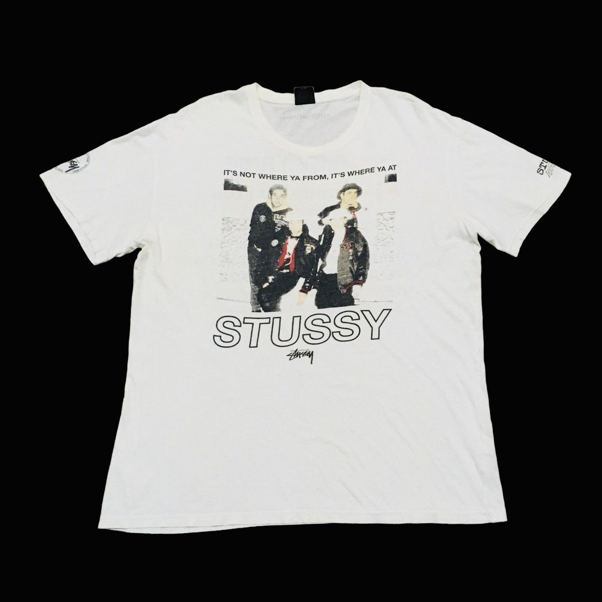 Rap Tees Rare Design Vintage Brand Stussy Rapper T-shirt 2000s Size US XL / EU 56 / 4 - 1 Thumbnail
