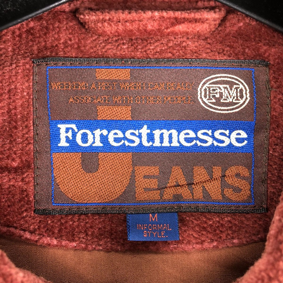 Japanese Brand Vintage 90's Velvet Jacket Donut Button by Forestmesse Jeans Size US M / EU 48-50 / 2 - 12 Thumbnail