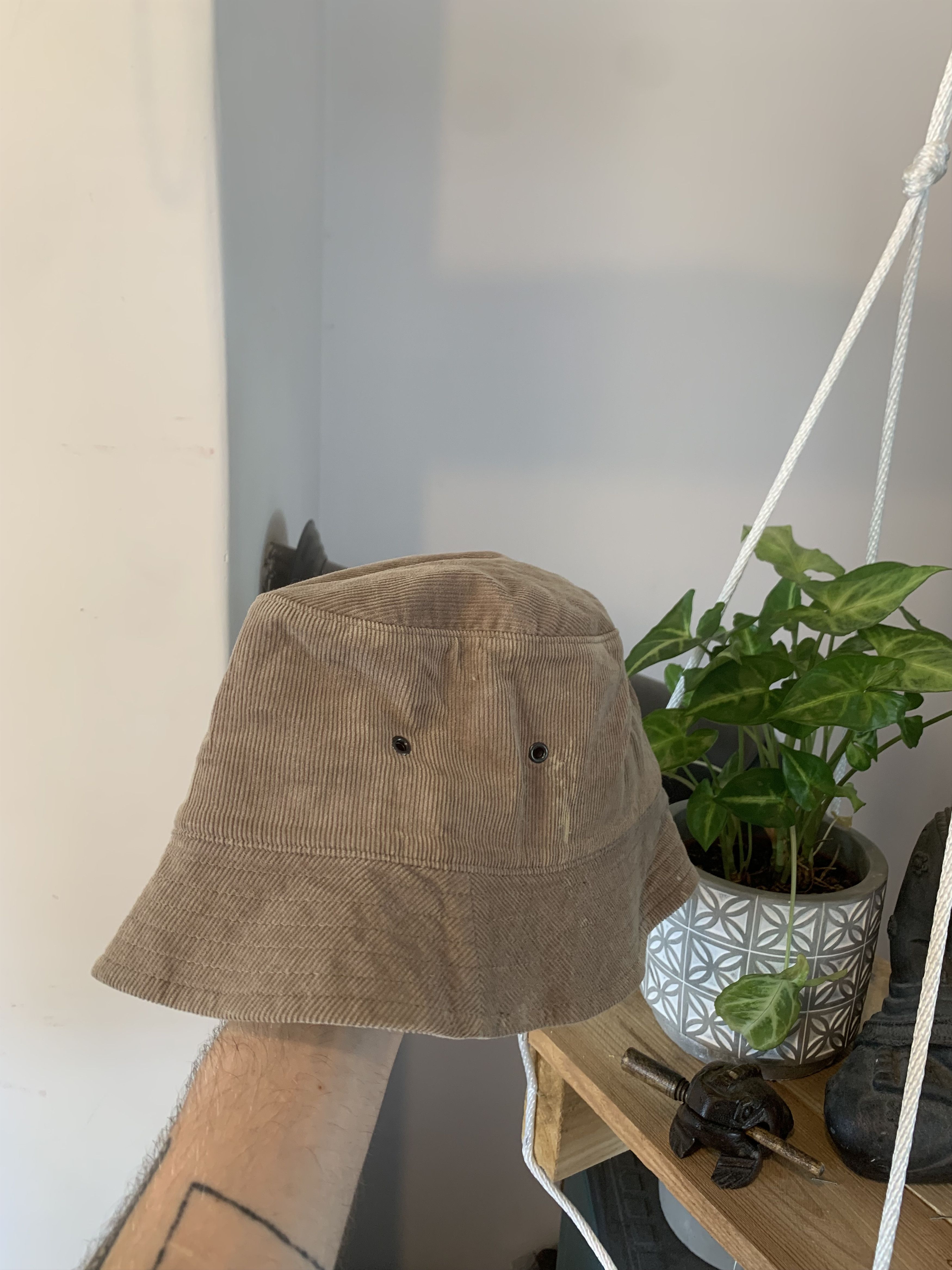 Adidas × Vintage 00s Adidas Corduory Brown Bucket Hat Size ONE SIZE - 4 Thumbnail