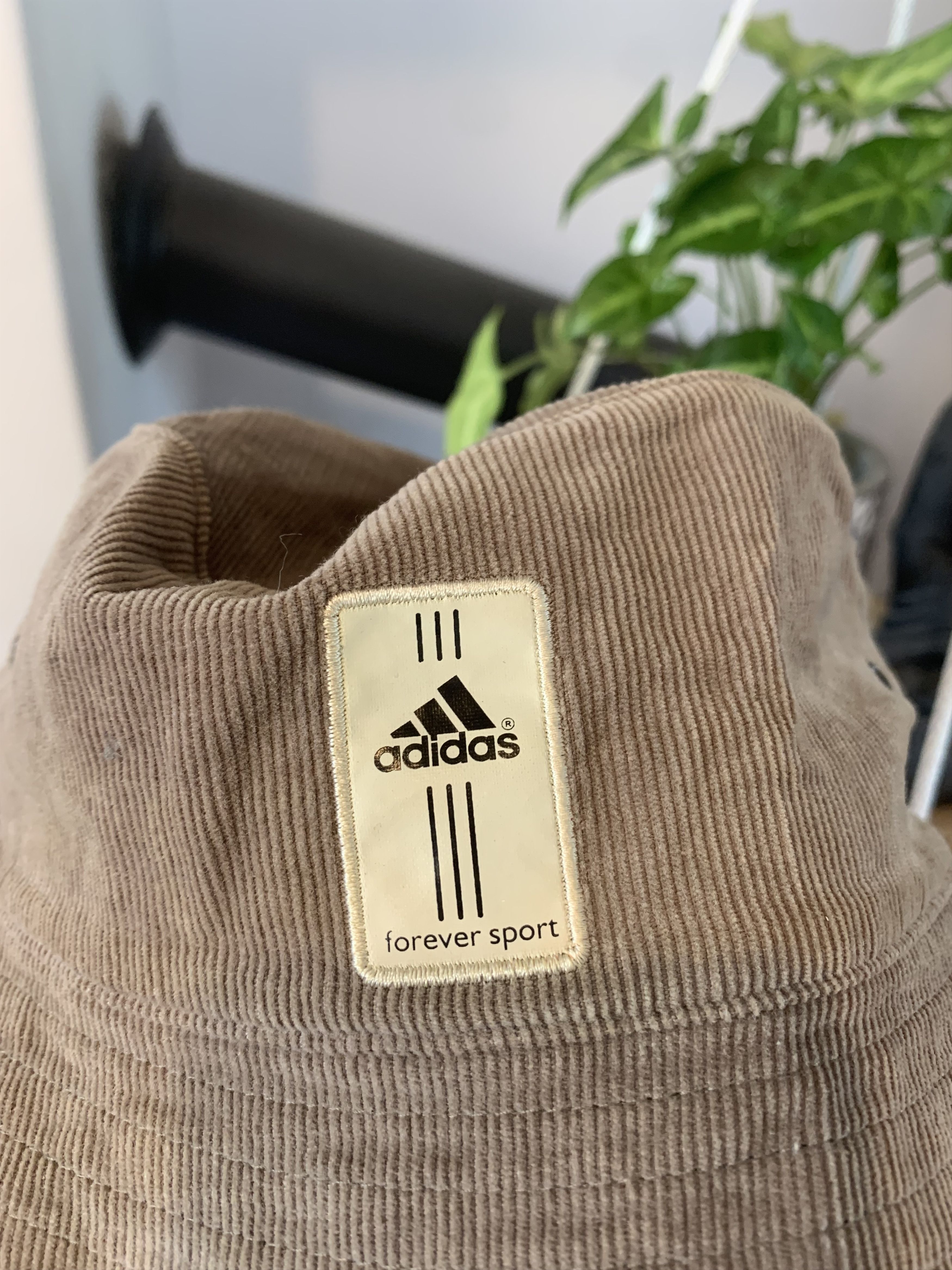Adidas × Vintage 00s Adidas Corduory Brown Bucket Hat Size ONE SIZE - 2 Thumbnail