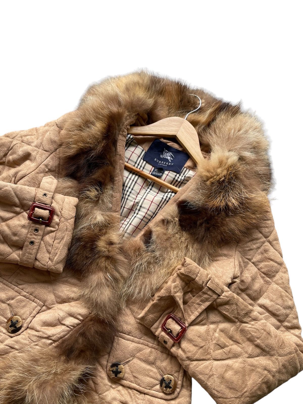Burberry Burberry London Fur Quilted Jacket Size S / US 4 / IT 40 - 7 Thumbnail