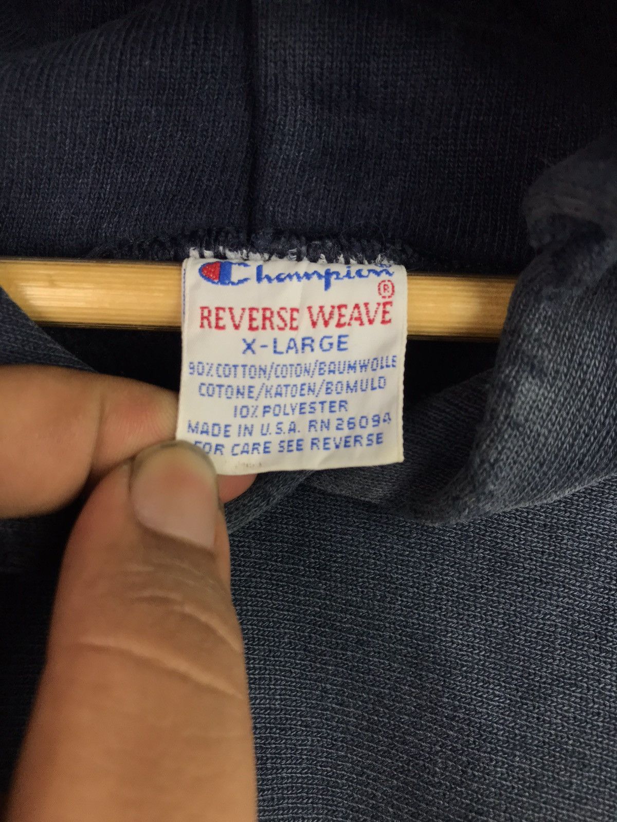 Champion × Vintage 🔥Rare🔥Vintage Sunfaded 80's Distressed Reverse Weave Size US XL / EU 56 / 4 - 4 Thumbnail