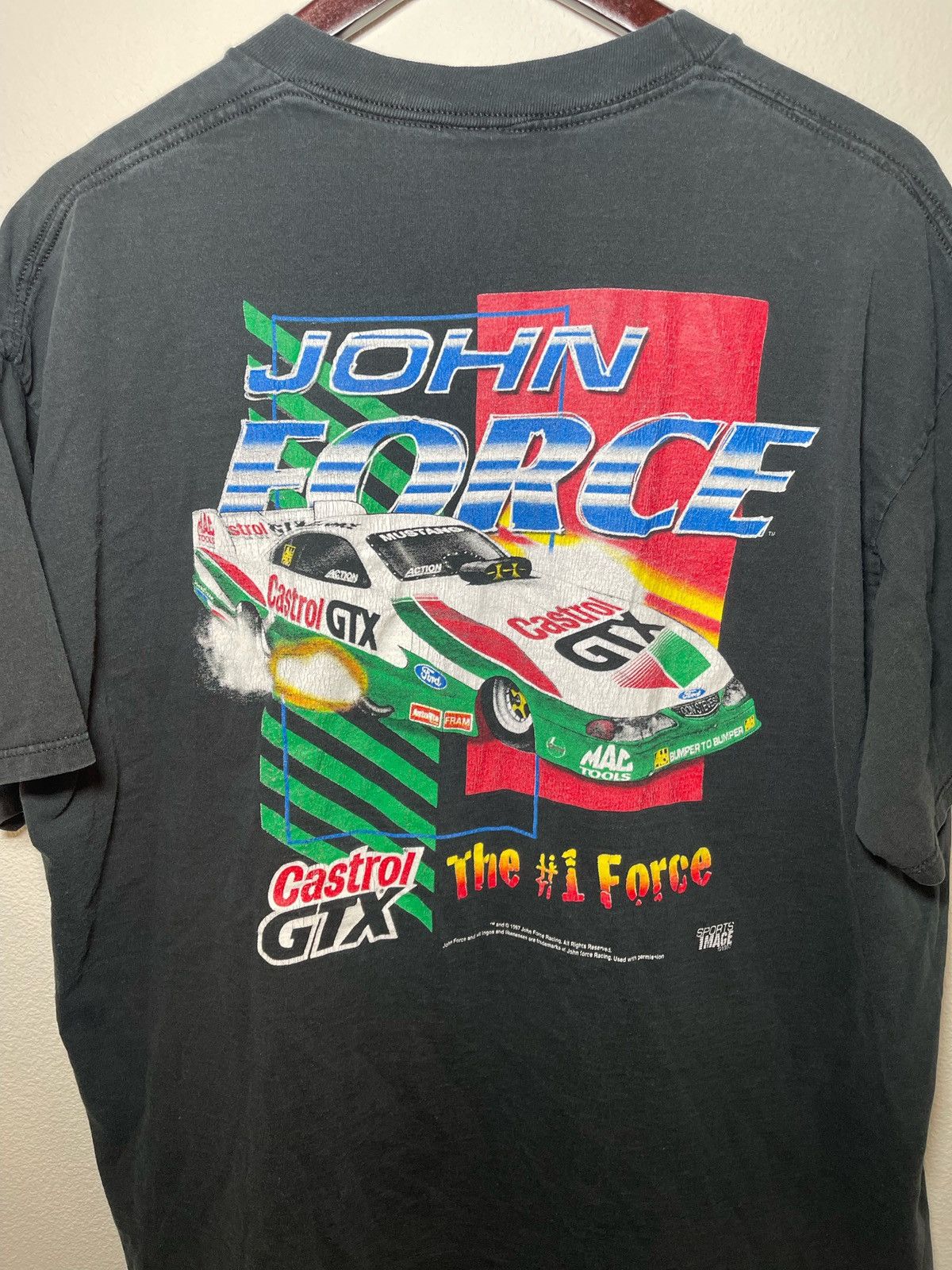 Vintage Vintage John Force 1997 Tee Size US XL / EU 56 / 4 - 3 Thumbnail
