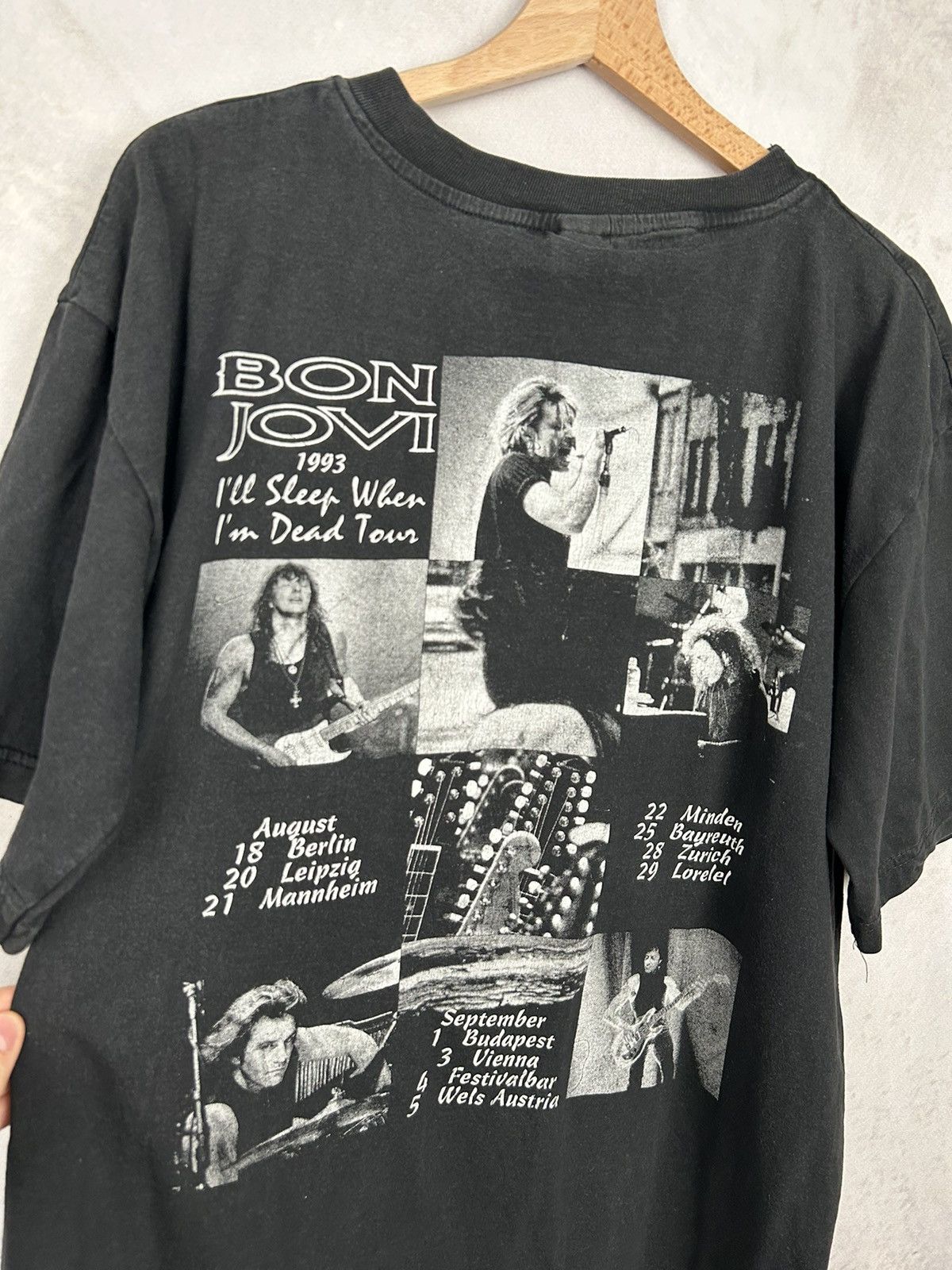 Band Tees Vintage Bob Jovi 90s Tour Tee 90s Rock Band Metal Rare Size US L / EU 52-54 / 3 - 5 Thumbnail