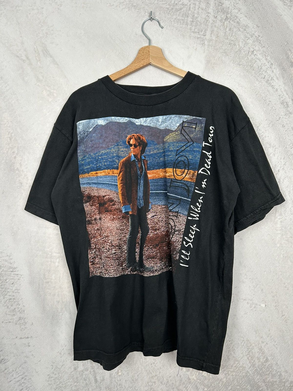 Band Tees Vintage Bob Jovi 90s Tour Tee 90s Rock Band Metal Rare Size US L / EU 52-54 / 3 - 1 Thumbnail