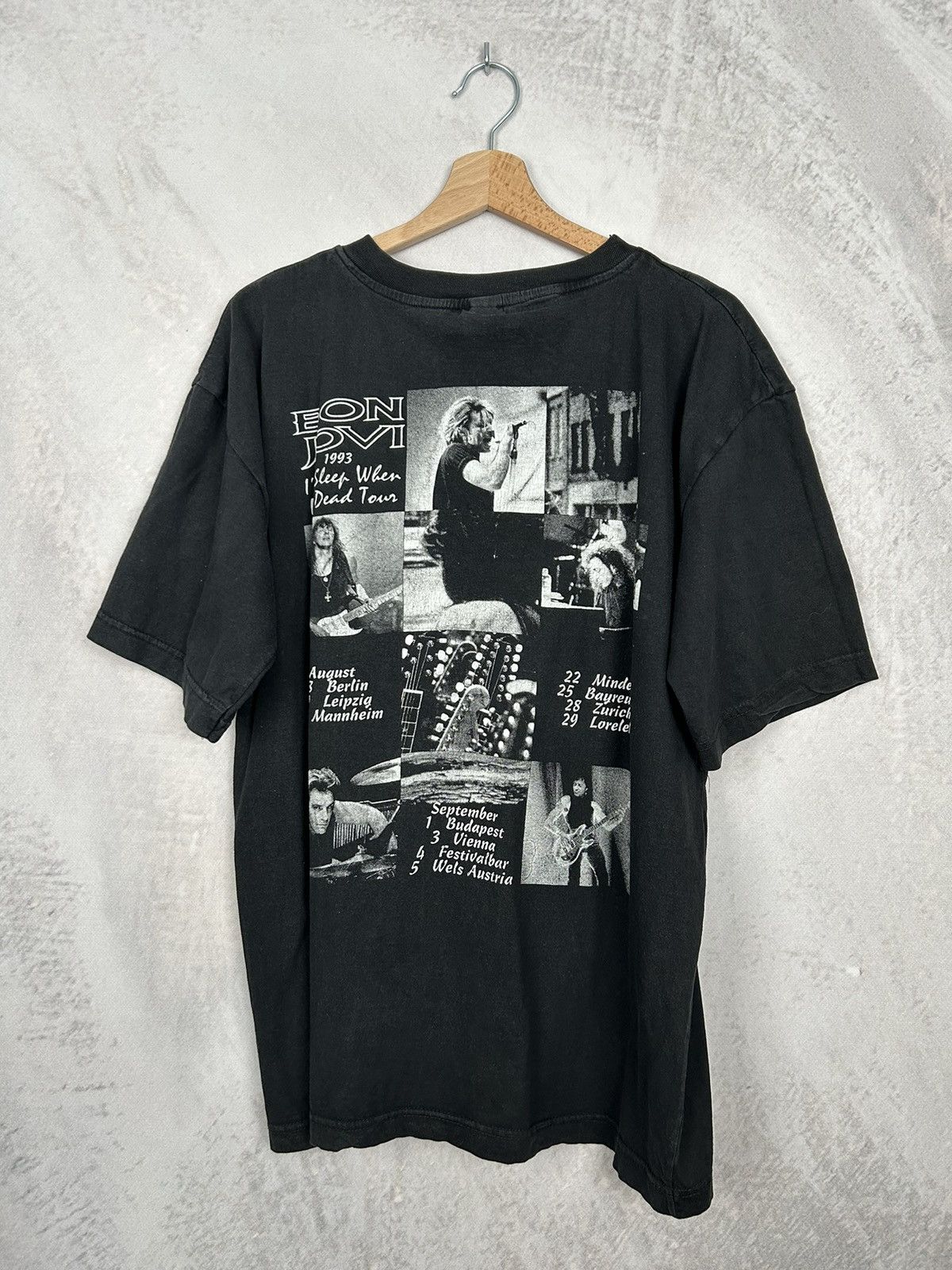 Band Tees Vintage Bob Jovi 90s Tour Tee 90s Rock Band Metal Rare Size US L / EU 52-54 / 3 - 2 Thumbnail