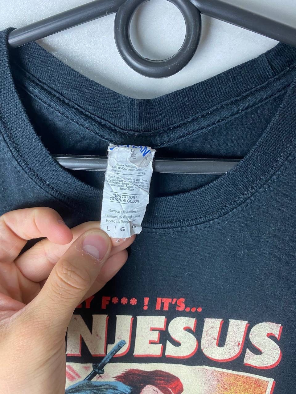 Vintage Jesus ninja vintage t-shirt size L Size US L / EU 52-54 / 3 - 3 Thumbnail