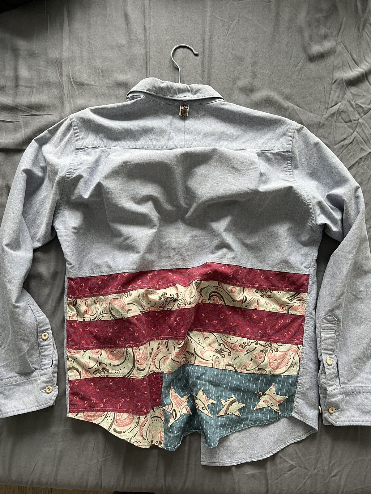 Visvim light blue flag shirt
