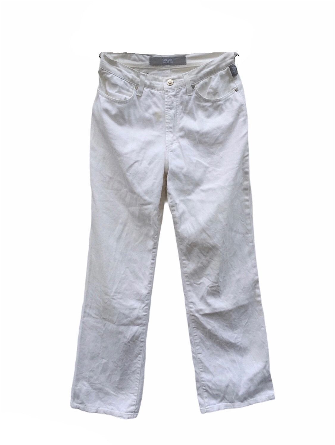 Versace Versace Jeans Couture White Jeans Size US 29 - 1 Thumbnail