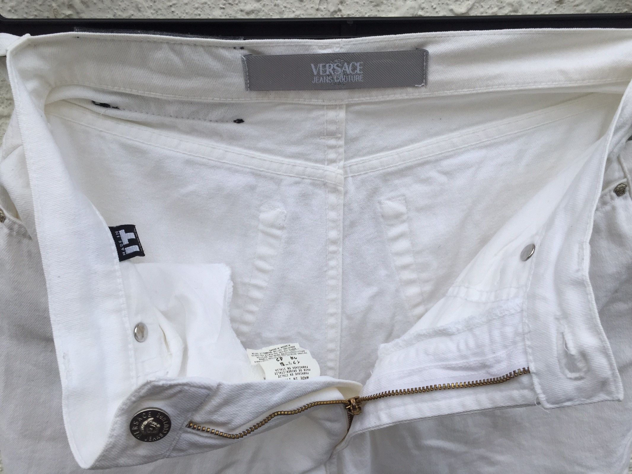 Versace Versace Jeans Couture White Jeans Size US 29 - 7 Thumbnail