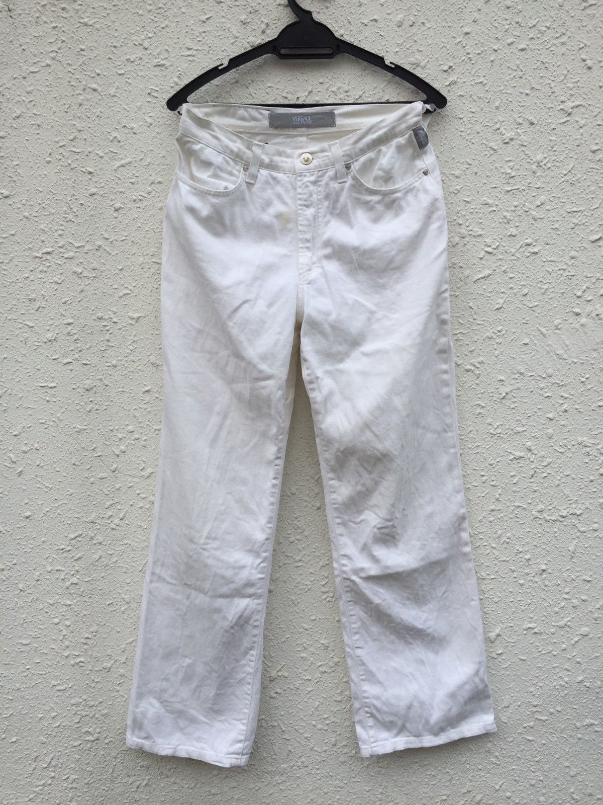 Versace Versace Jeans Couture White Jeans Size US 29 - 2 Thumbnail