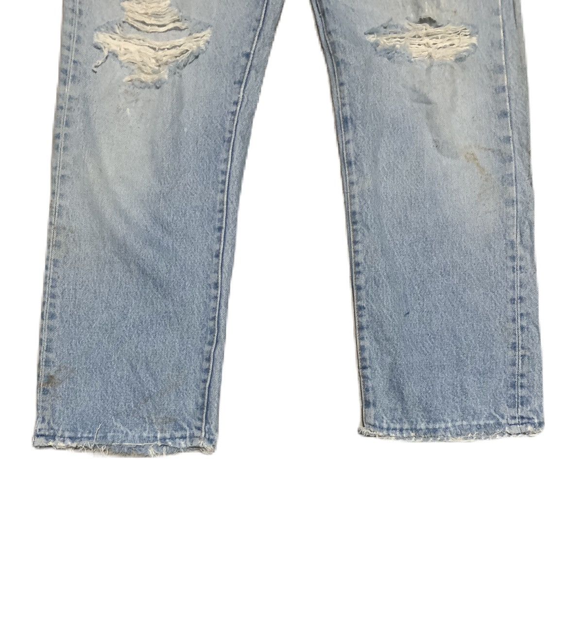 Levi's Vintage 90s Levis 501 Straight Leg Jeans Distressed Size US 32 / EU 48 - 2 Thumbnail