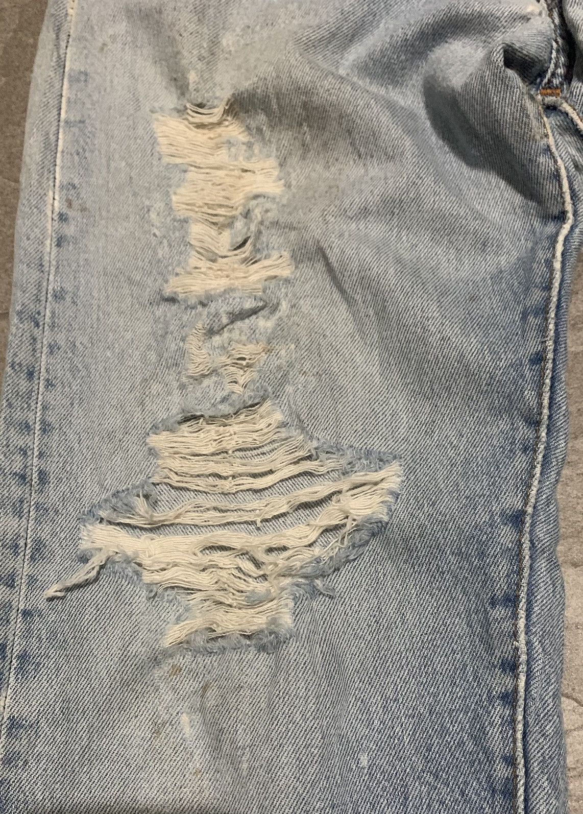 Levi's Vintage 90s Levis 501 Straight Leg Jeans Distressed Size US 32 / EU 48 - 8 Thumbnail