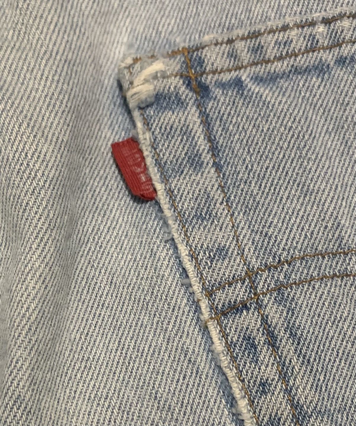 Levi's Vintage 90s Levis 501 Straight Leg Jeans Distressed Size US 32 / EU 48 - 5 Thumbnail