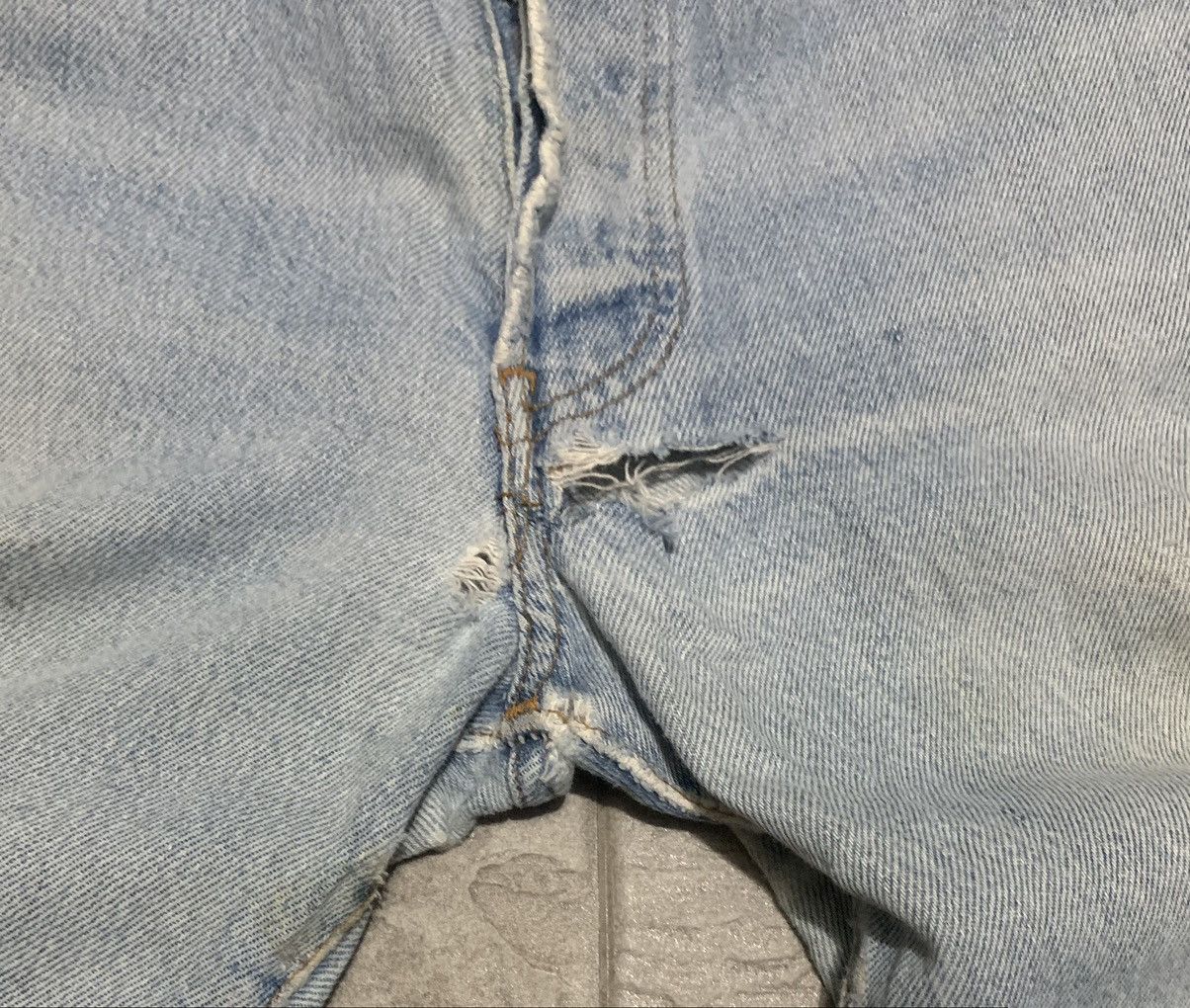 Levi's Vintage 90s Levis 501 Straight Leg Jeans Distressed Size US 32 / EU 48 - 10 Thumbnail