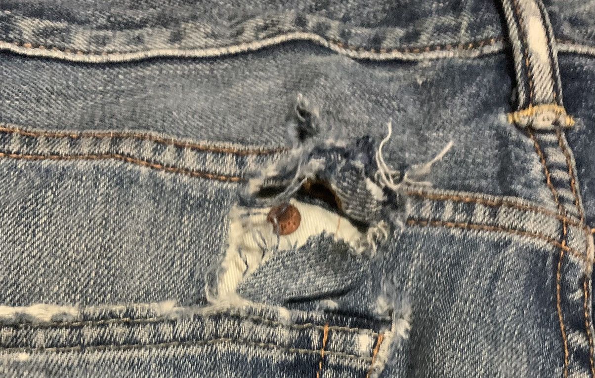 Levi's Vintage Levis 505 Regular Faded Blue Jeans Size US 36 / EU 52 - 7 Thumbnail