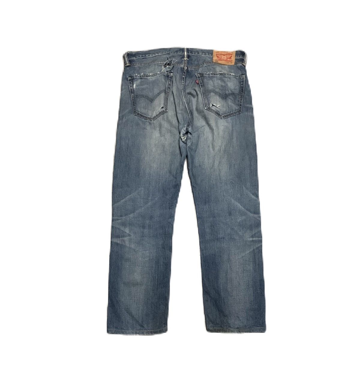 Levi's Vintage Levis 505 Regular Faded Blue Jeans Size US 36 / EU 52 - 3 Thumbnail
