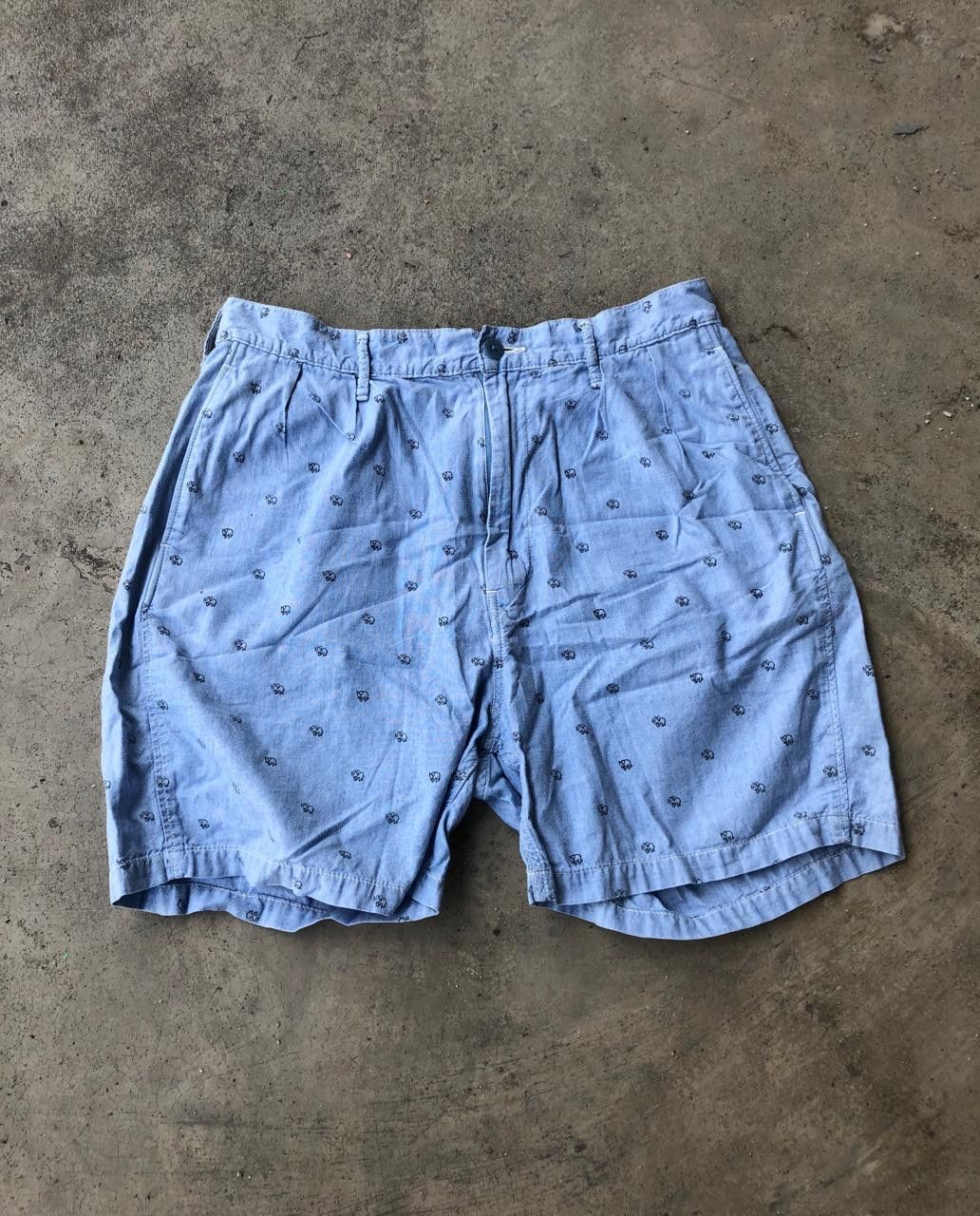 image of Archival Clothing x Kapital Mammoth Iconic Short in Blue, Men's (Size 30)