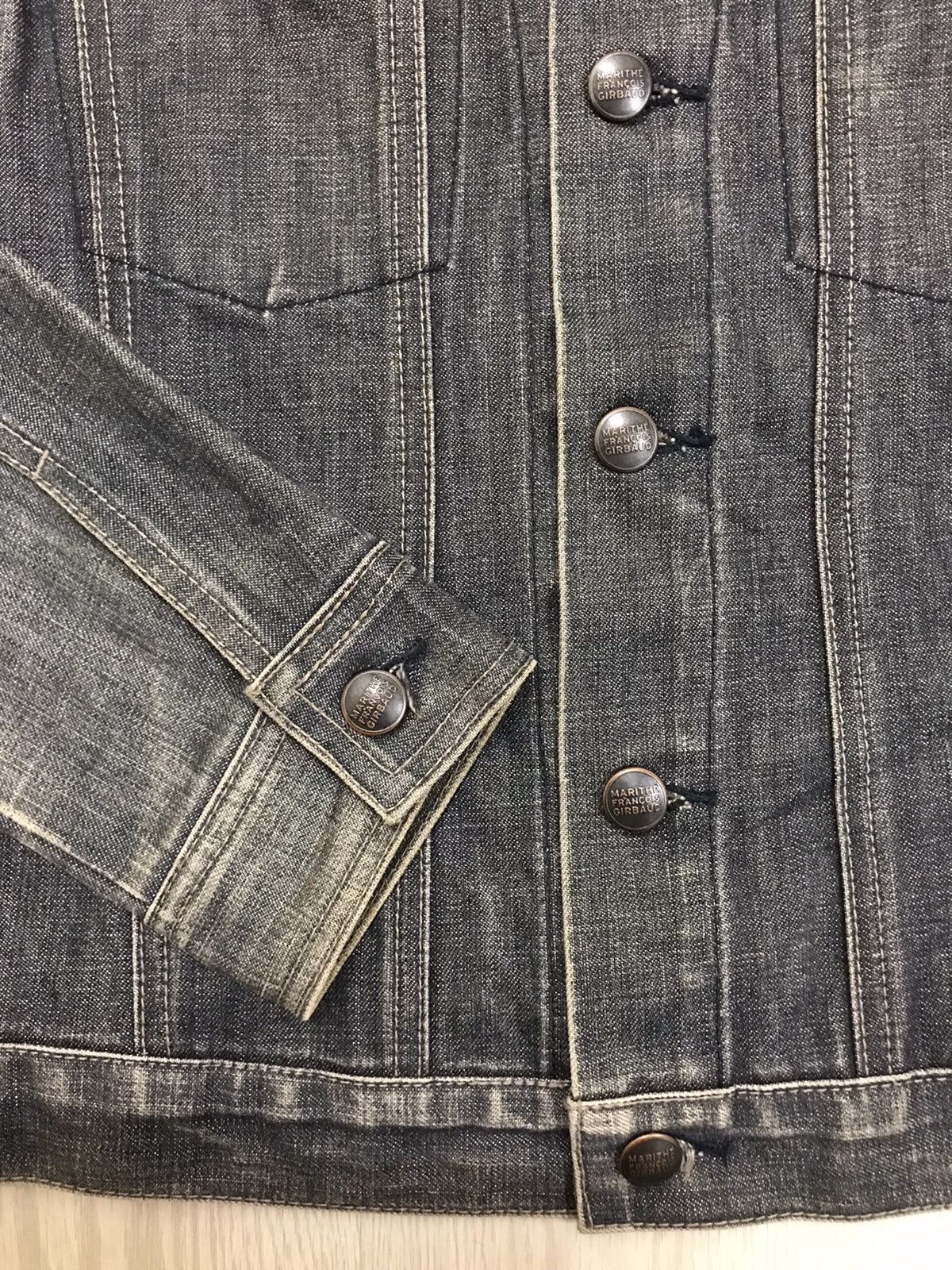 Marithe + Francois Girbaud Vintage Marithe Francois Girbaud Denim Jacket Size S / US 4 / IT 40 - 11 Thumbnail