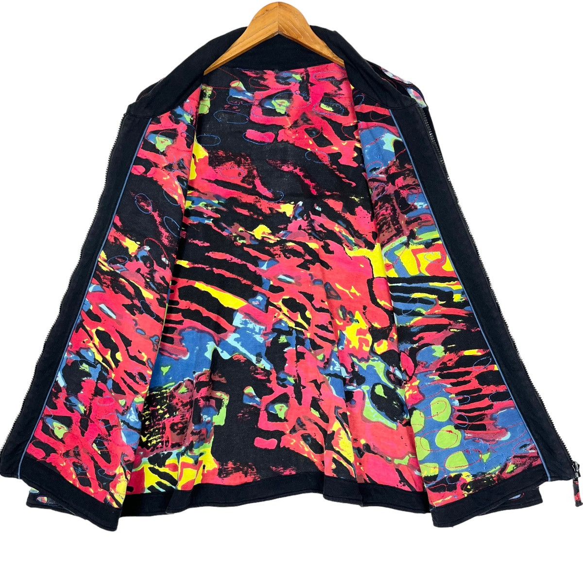 Vintages Unbrand Multicolored Full Print Patch Women Jacket