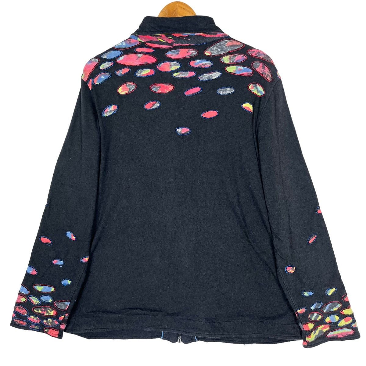 Vintages Unbrand Multicolored Full Print Patch Women Jacket